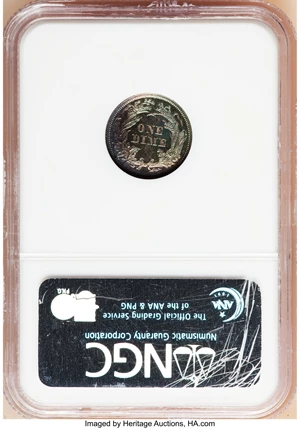 image for: 1861 10C PR66 NGC. CAC....