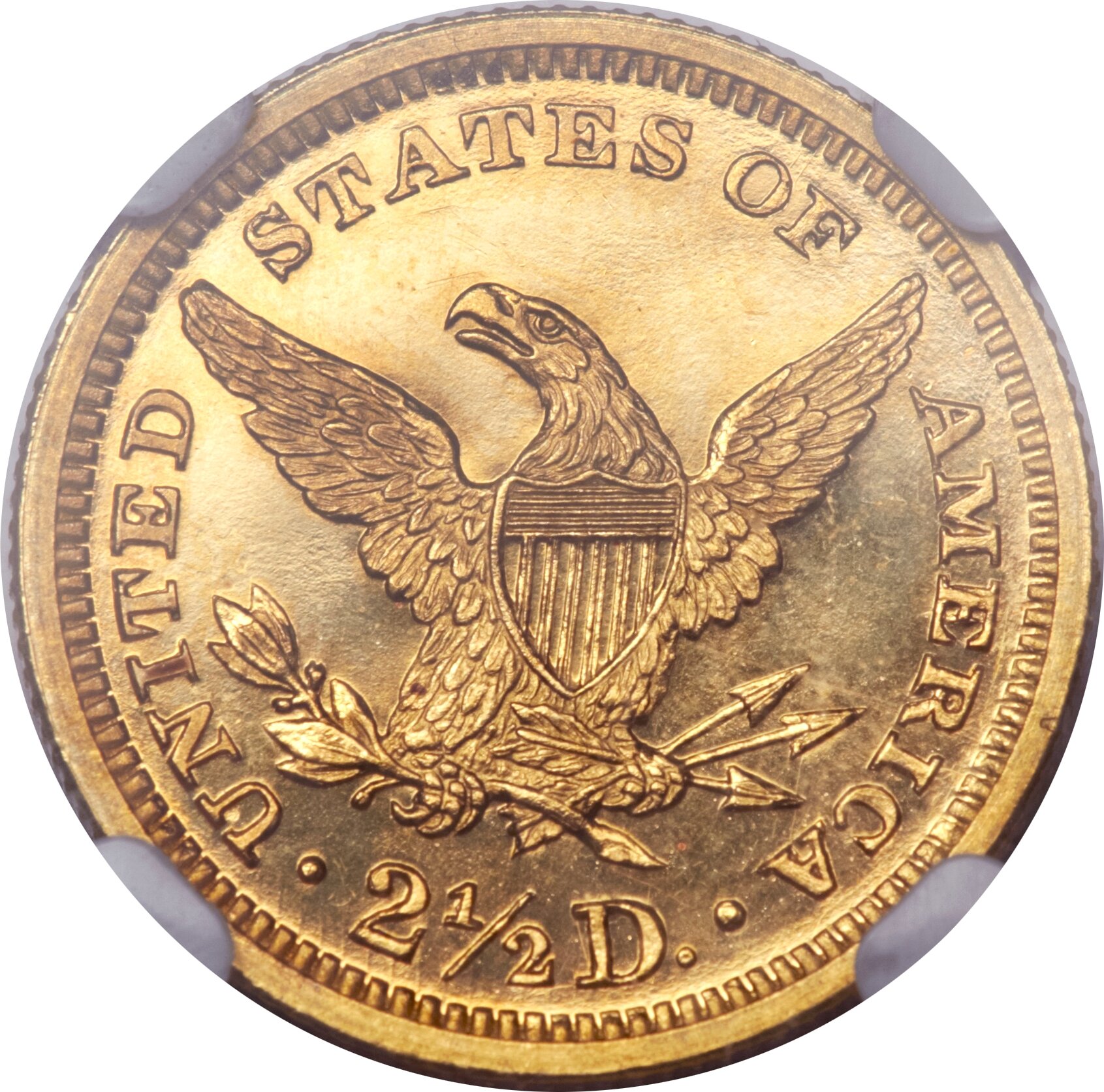 image for: 1863 $2 1/2 PR63 Cameo NGC....