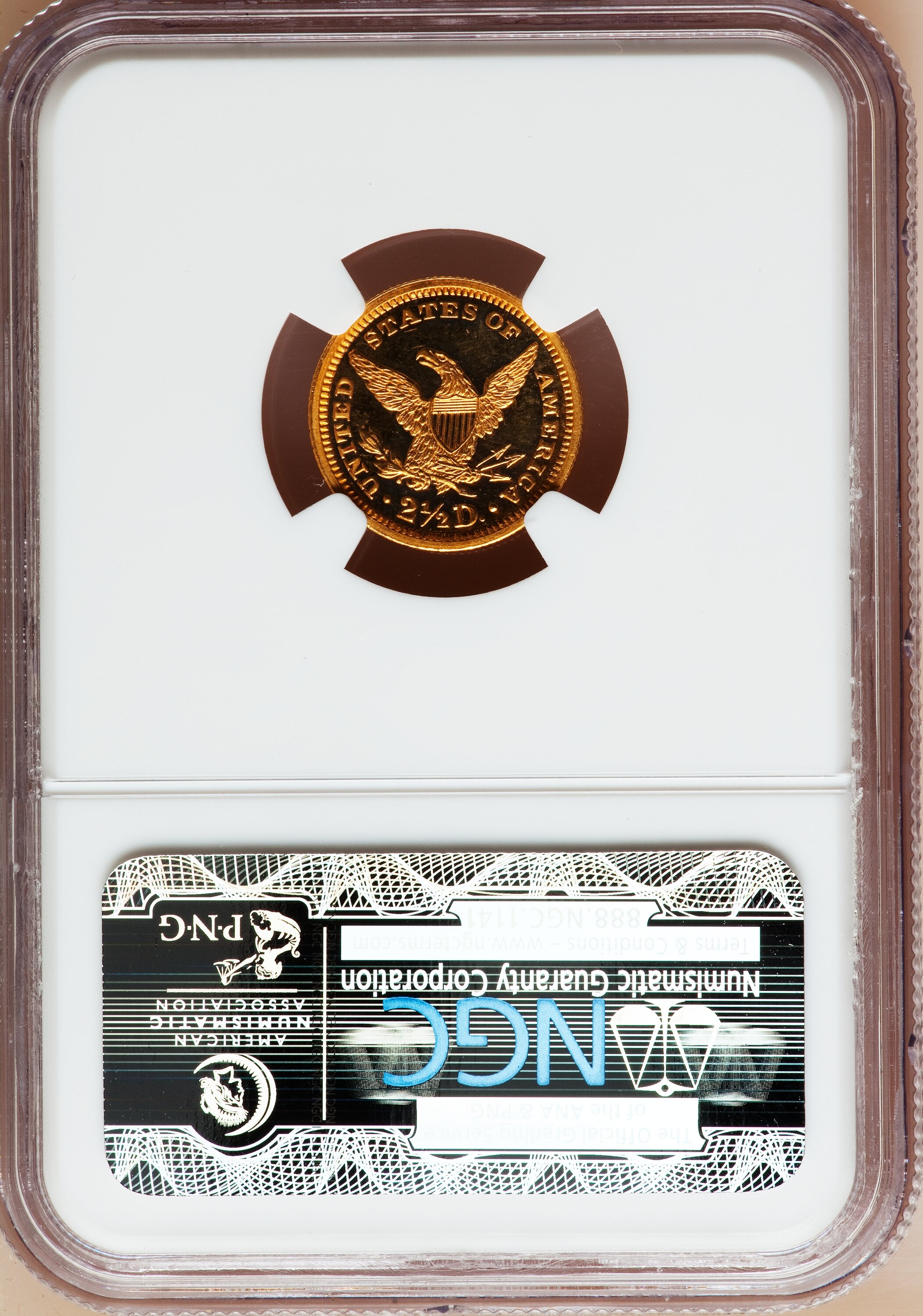 image for: 1863 $2 1/2 PR63 Cameo NGC....