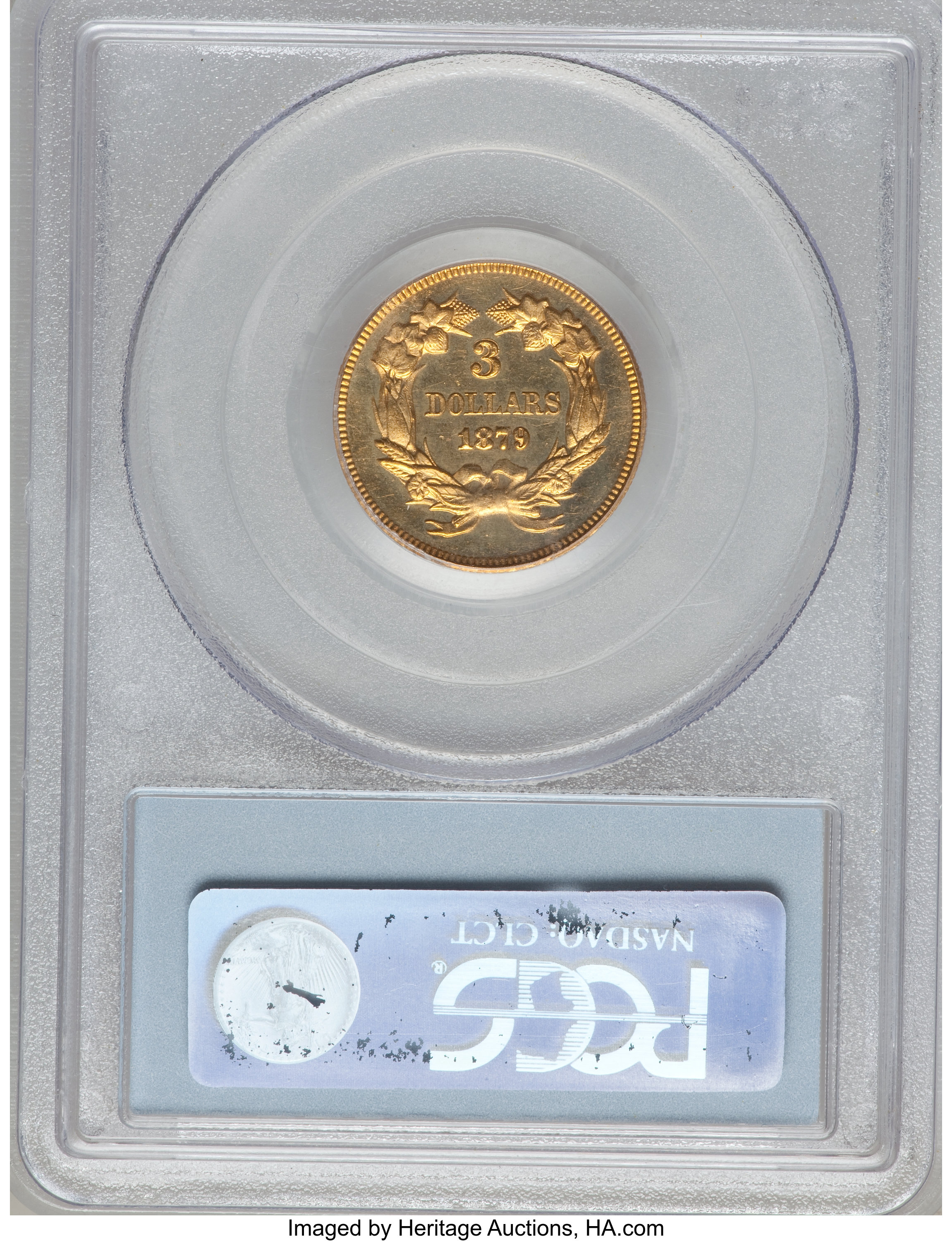 image for: 1879 $3 PR63 Cameo PCGS....