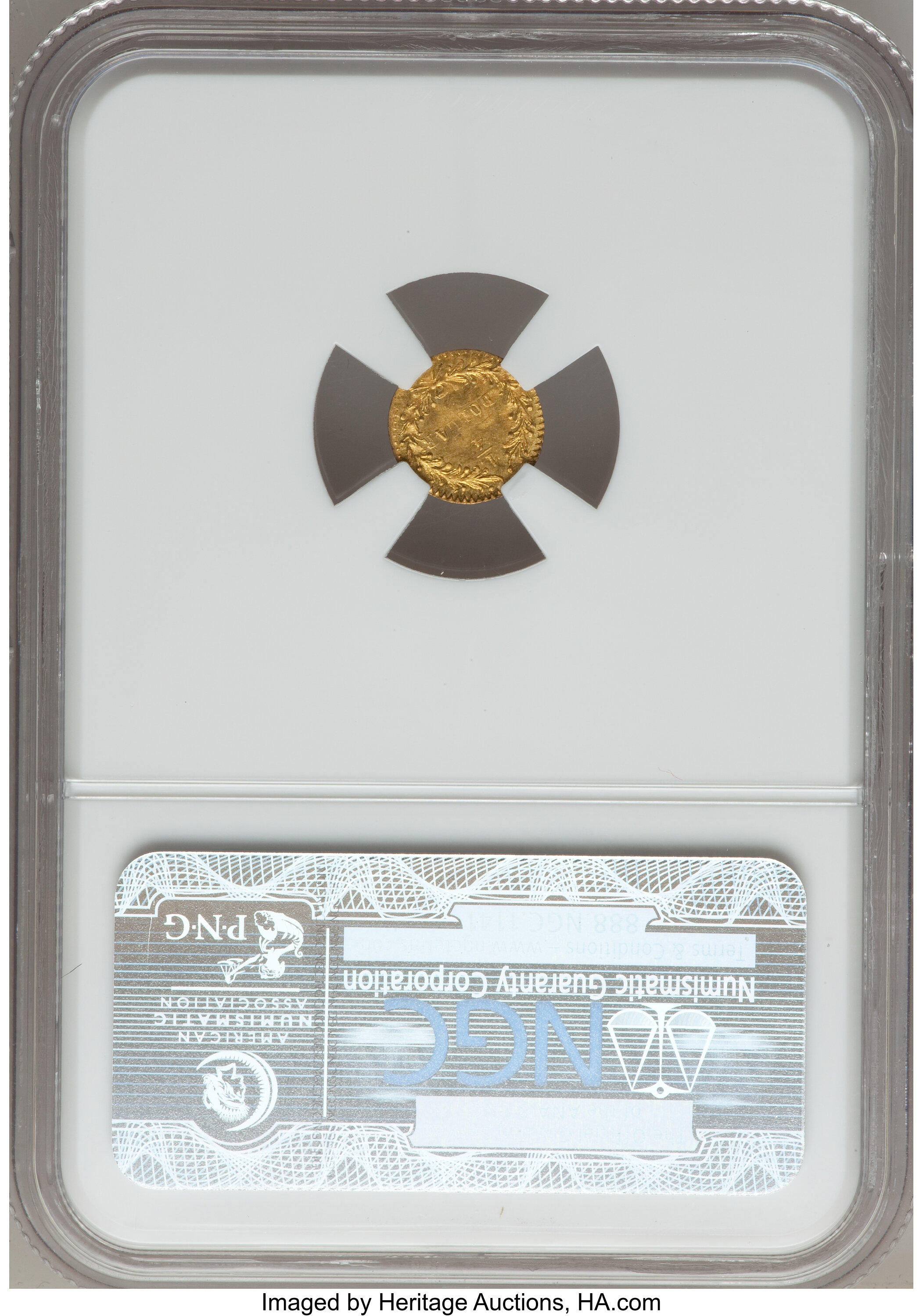 image for: 1868 25C Indian Round 25 Cents, BG-890, High R.5, MS65 NGC....