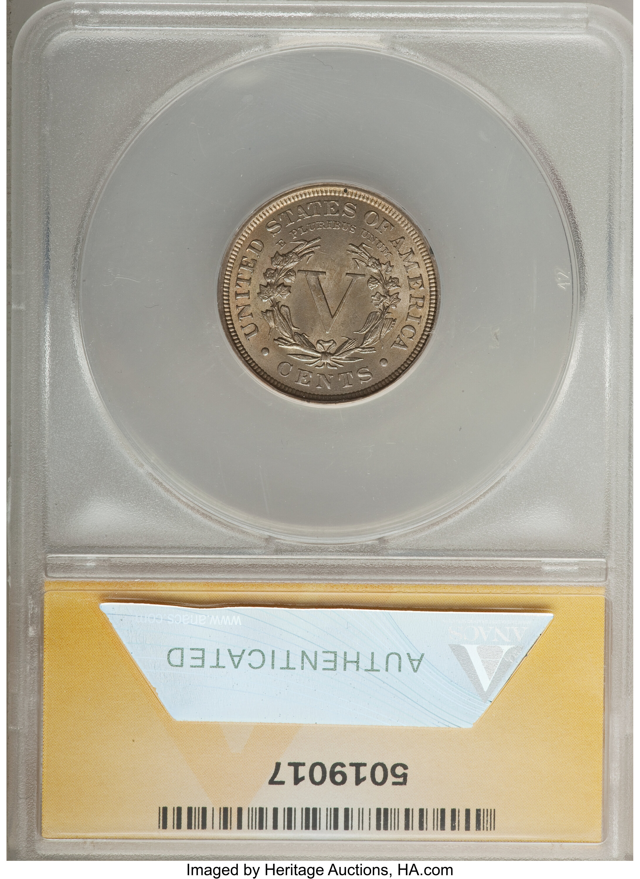 1894 5c MS60 thumbnail 2