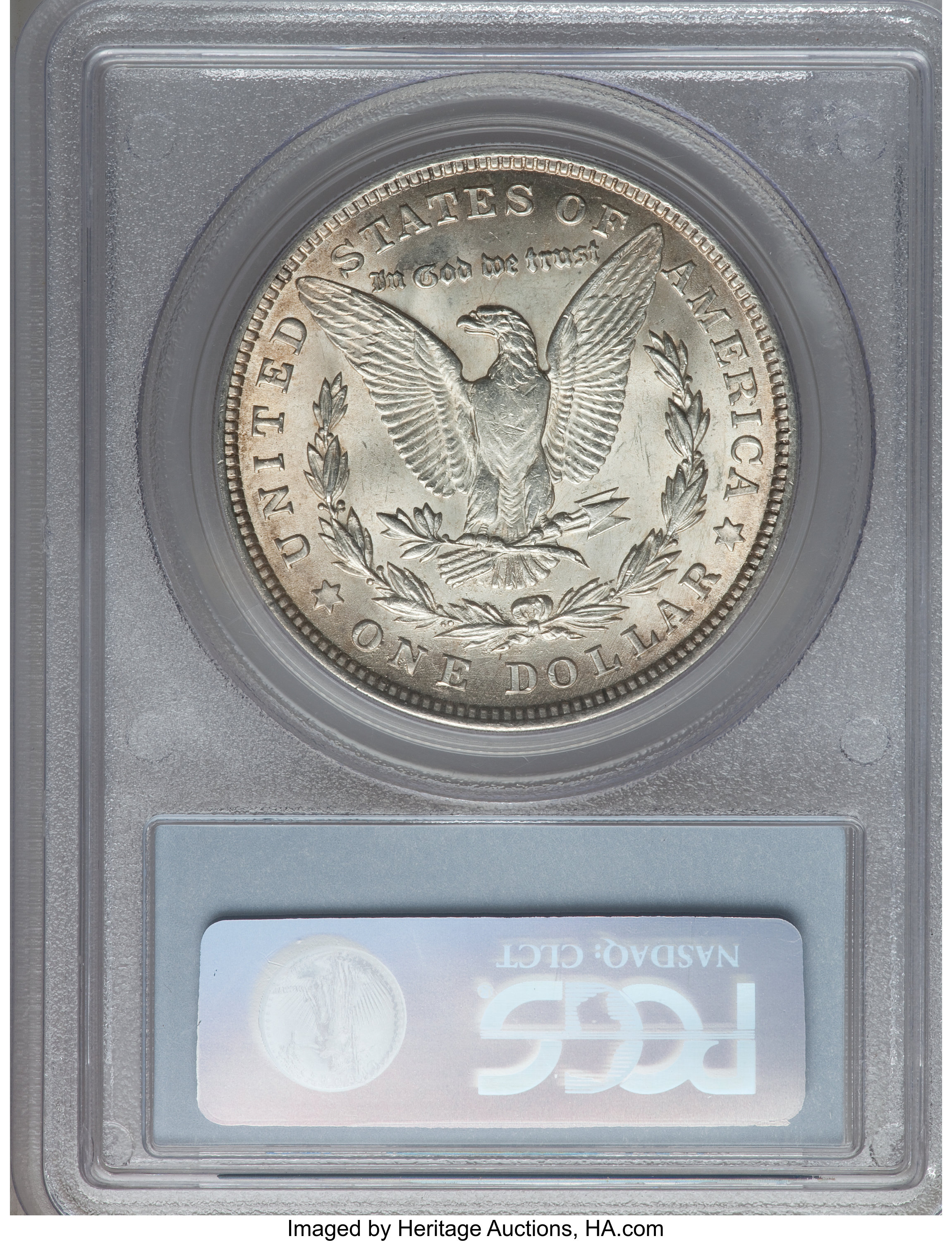 1921 $1  Morgan, Pitted Reverse, VAM-41A AU50 thumbnail 10