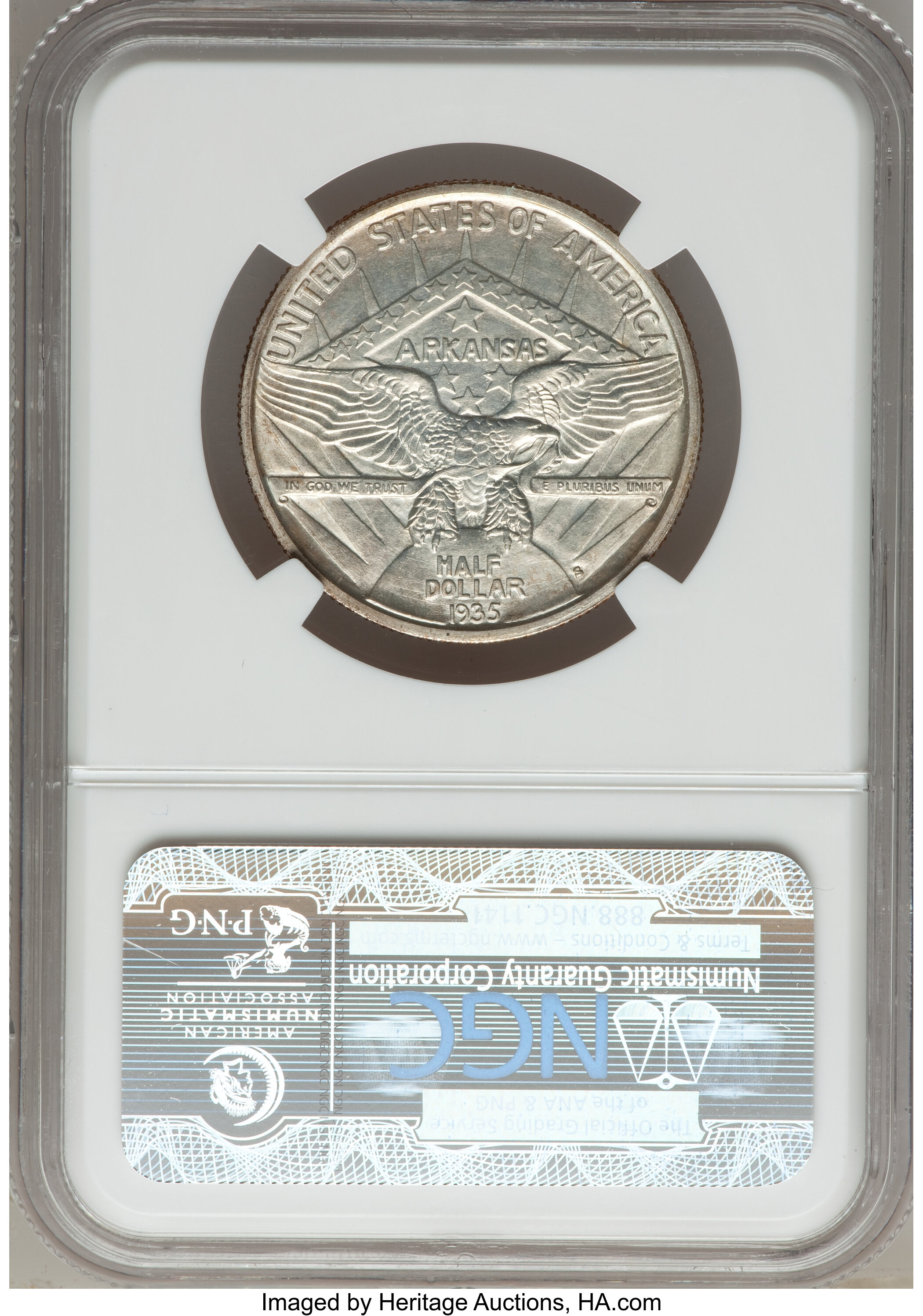 1935-S 50c Arkansas XF45 CAC thumbnail 14