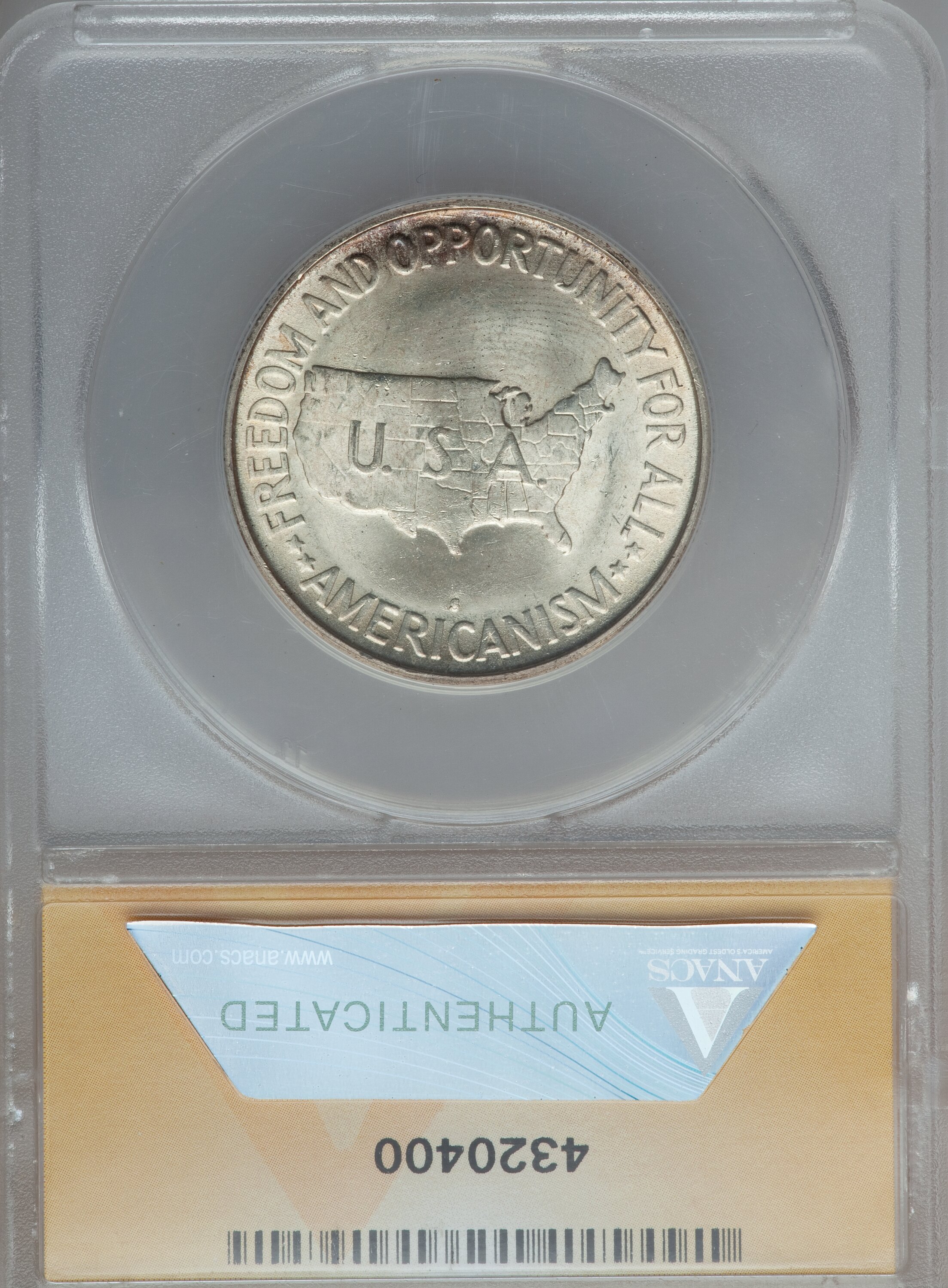 1953-S 50c Washington-Carver VF35 CAC thumbnail 12