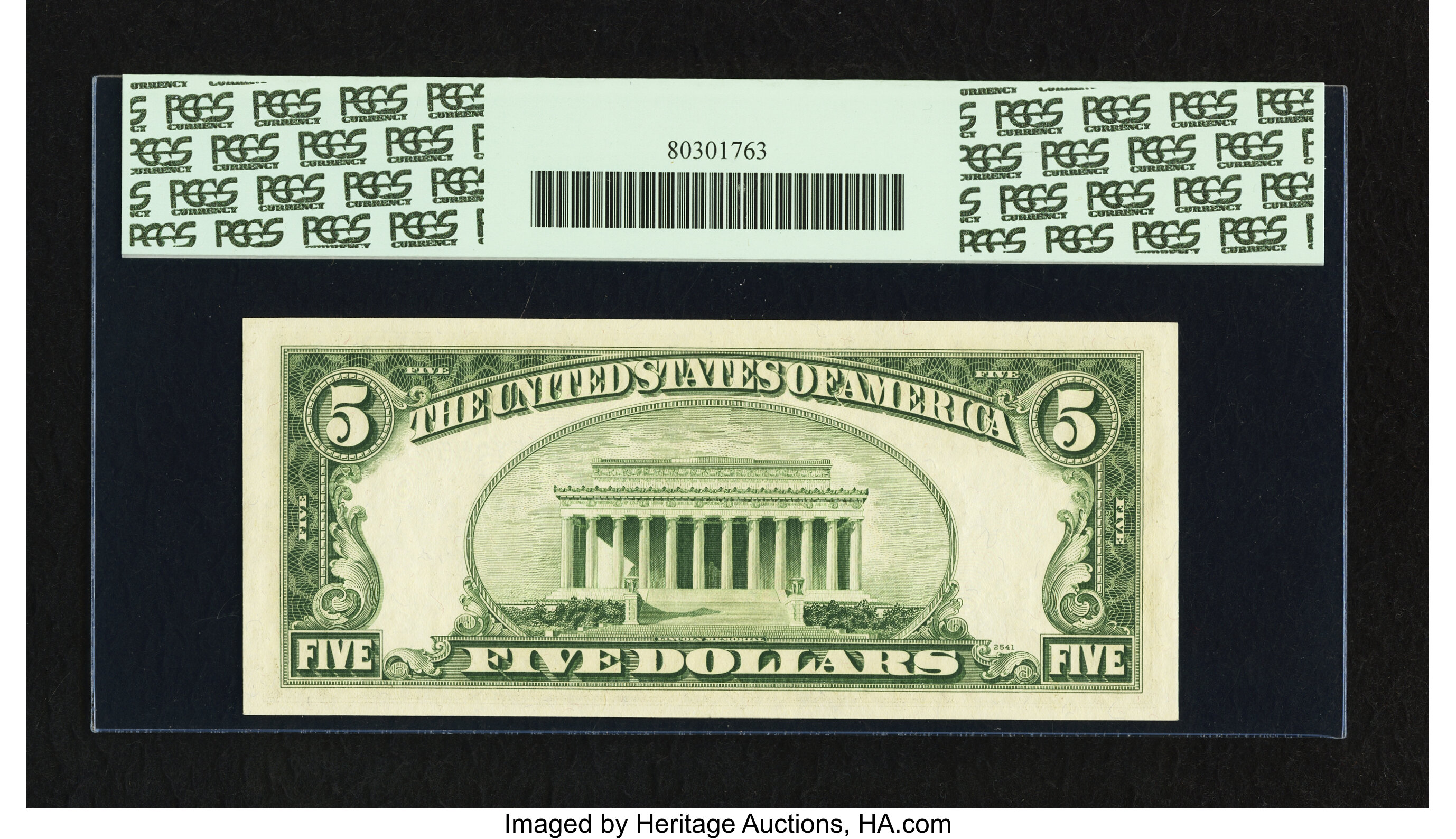 image for: Fr. 1966-B* $5 1950E Federal Reserve Star Note. PCGS Gem New 66PPQ....