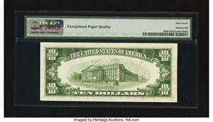 image for: Fr. 2009-G $10 1934D Federal Reserve Note. PMG Superb Gem Unc 67 EPQ....