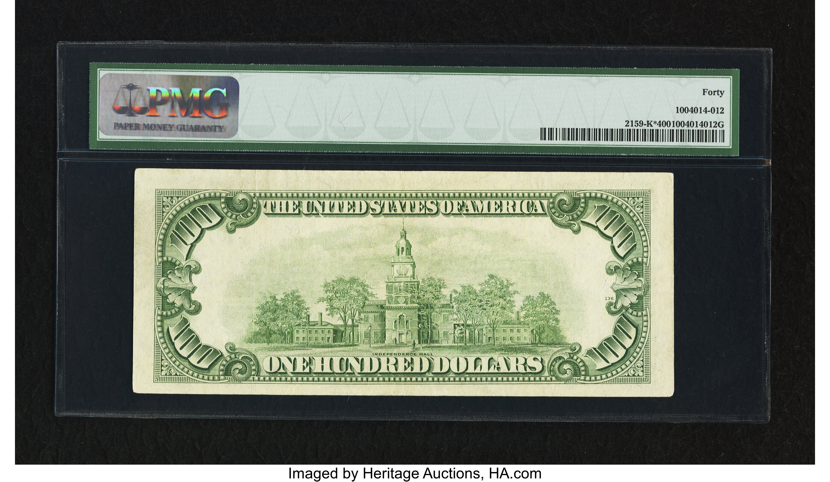 image for: Fr. 2159-K* $100 1950B Federal Reserve Note. PMG Extremely Fine 40....