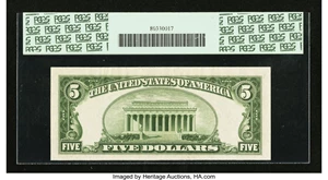 image for: Fr. 1960-I $5 1934D Federal Reserve Note. PCGS Very Choice New 64PPQ....