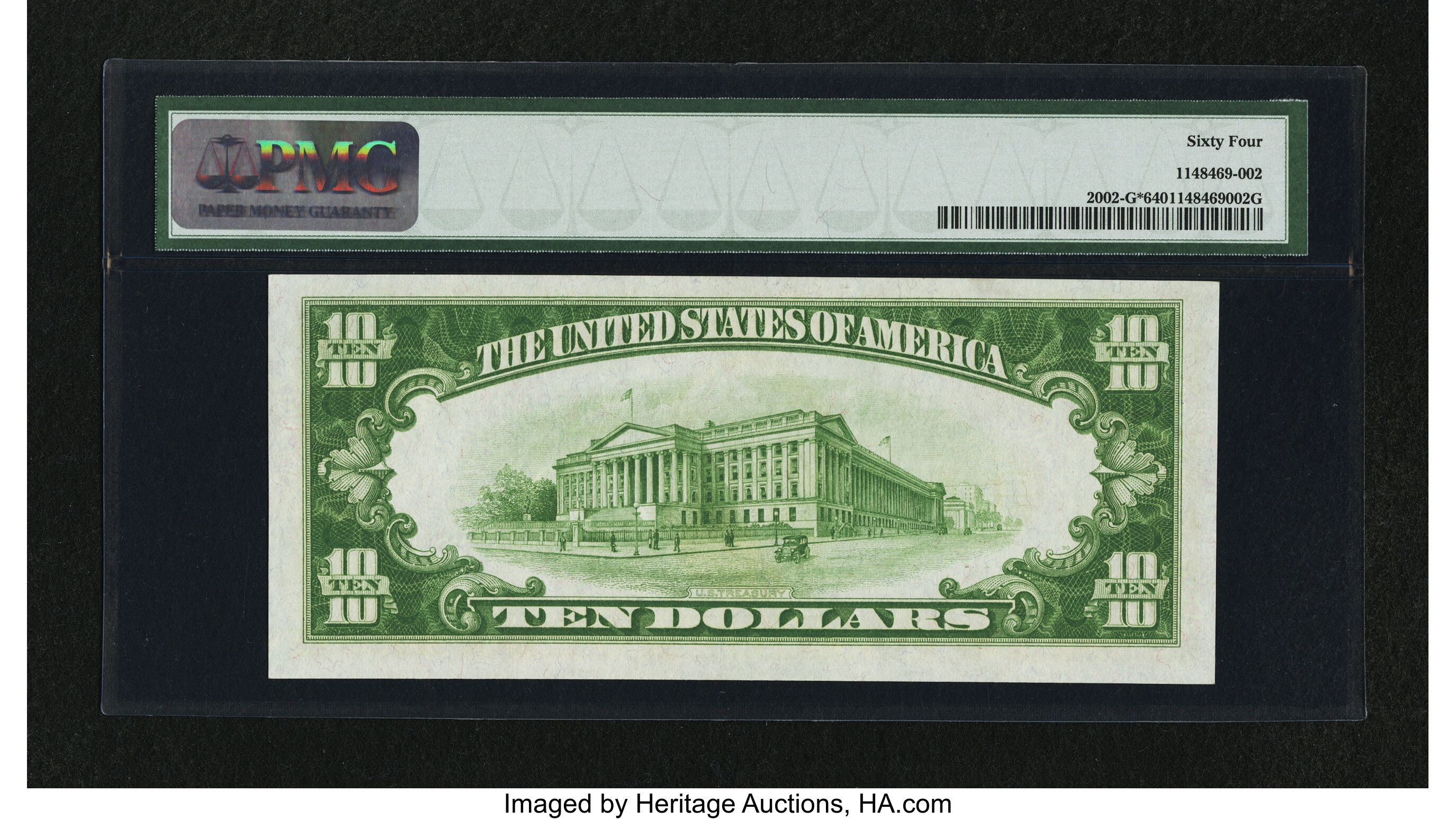 image for: Fr. 2002-G* $10 1928B Federal Reserve Note. PMG Choice Uncirculated 64....