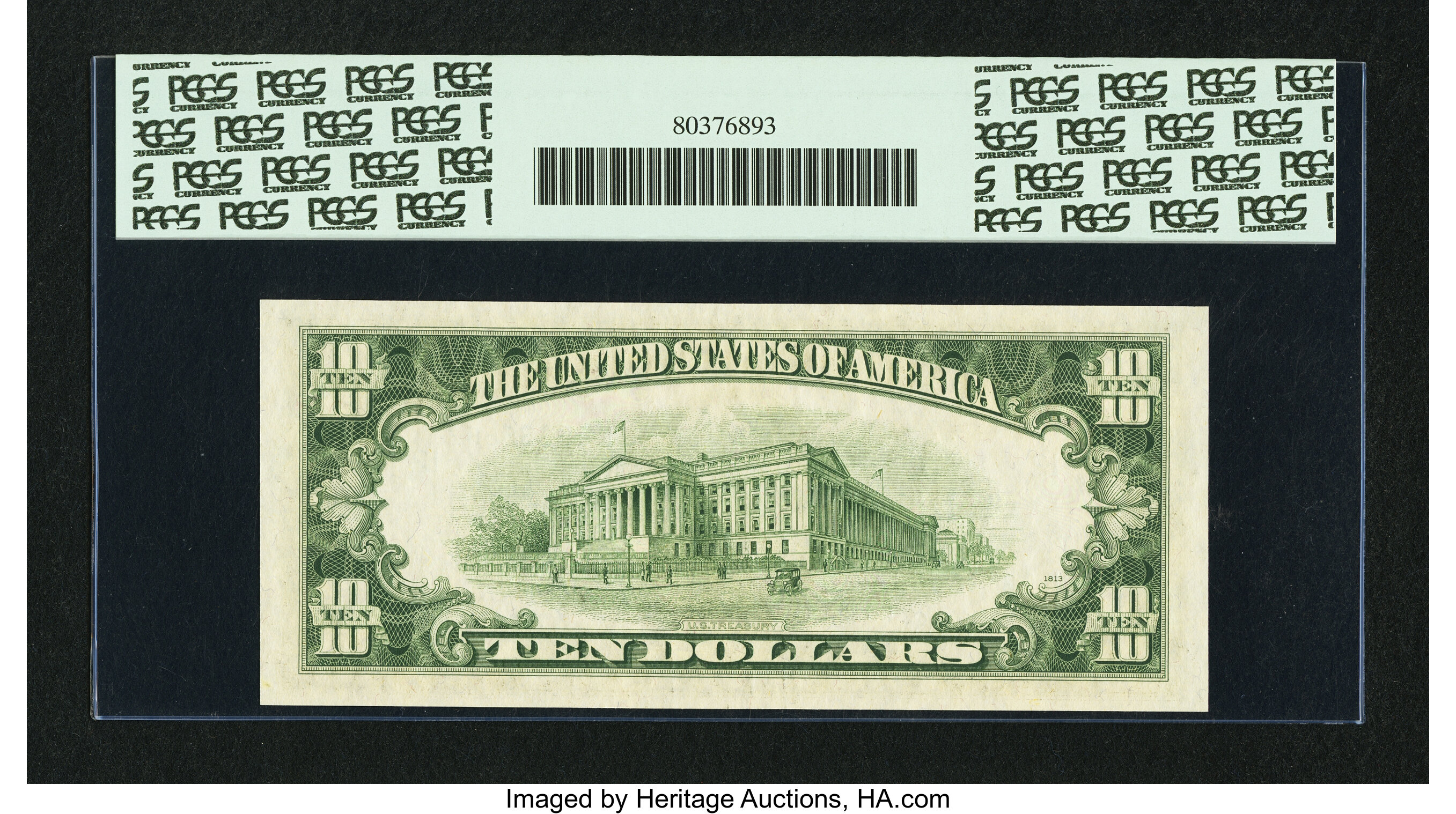 image for: Fr. 2014-L* $10 1950D Federal Reserve Star Note. PCGS Gem New 66PPQ....