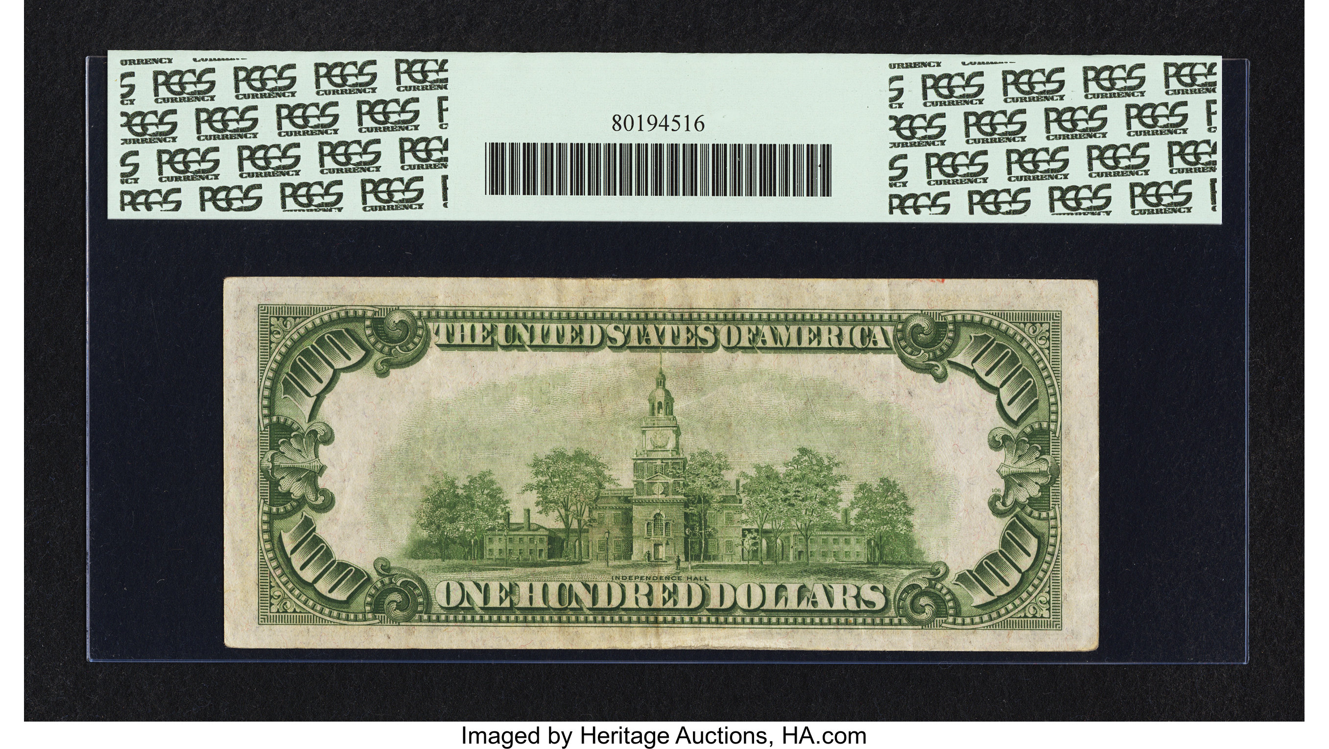 image for: Fr. 2153-B* $100 1934A Mule Federal Reserve Star Note. PCGS Very Fine 35....