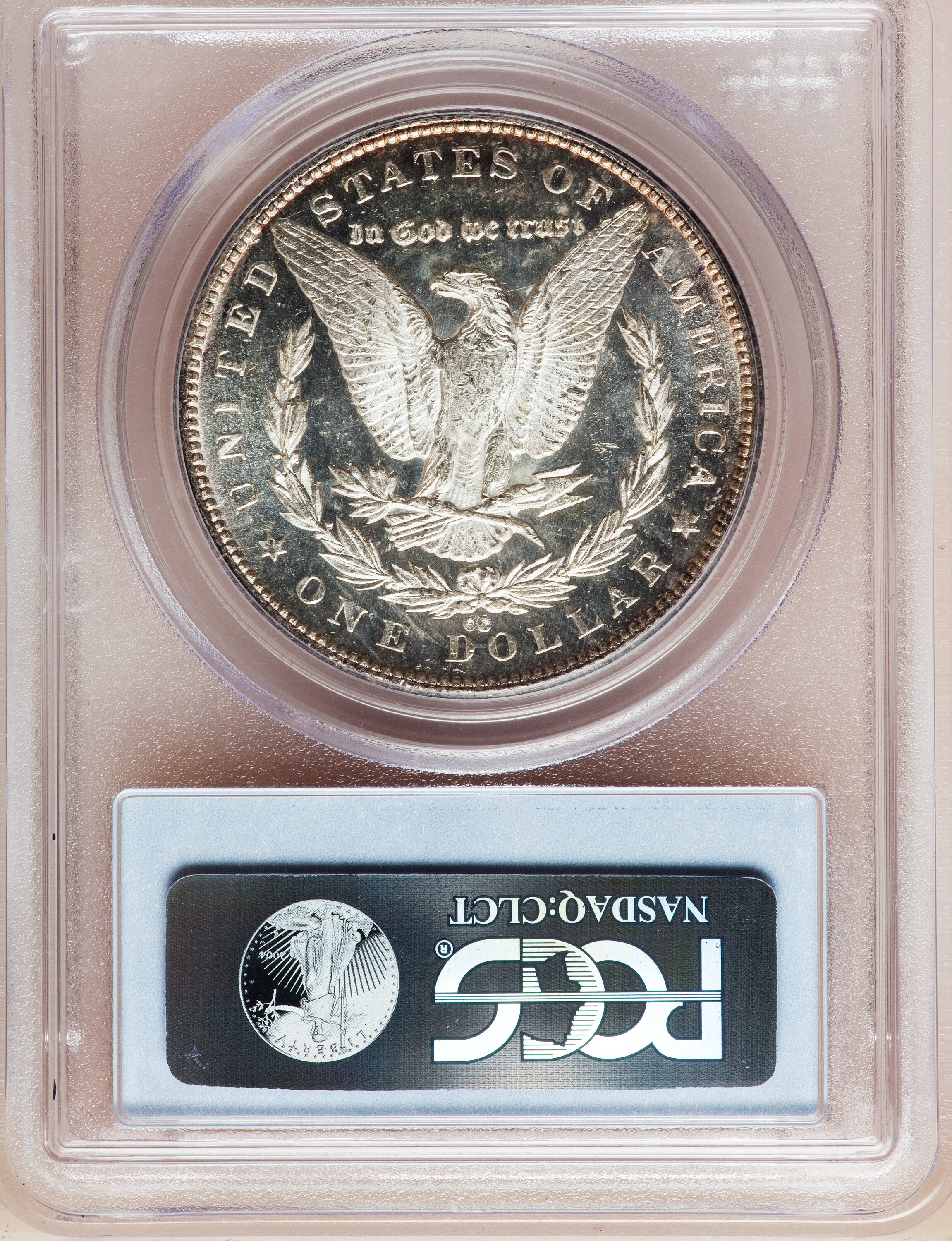 image for: 1879-CC $1 Capped Die MS61 Prooflike PCGS. CAC. VAM-3....