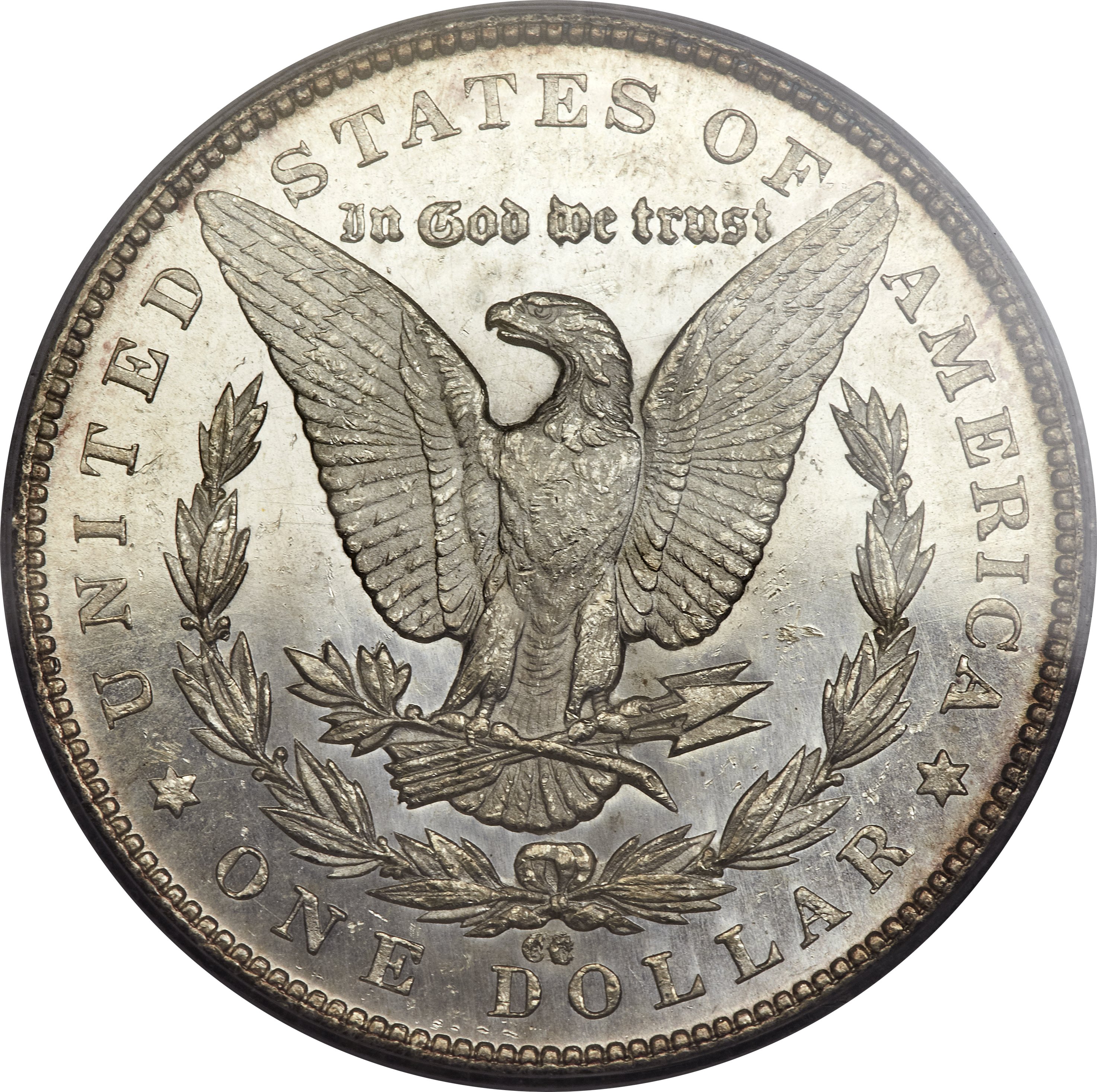 image for: 1879-CC $1 Capped Die MS61 Prooflike PCGS. CAC. VAM-3....
