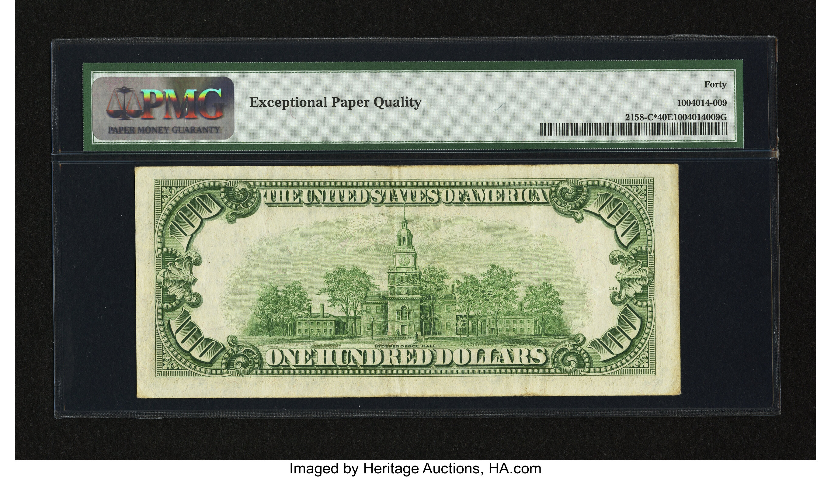 image for: Fr. 2158-C* $100 1950A Federal Reserve Star Note. PMG Extremely Fine 40 EPQ....