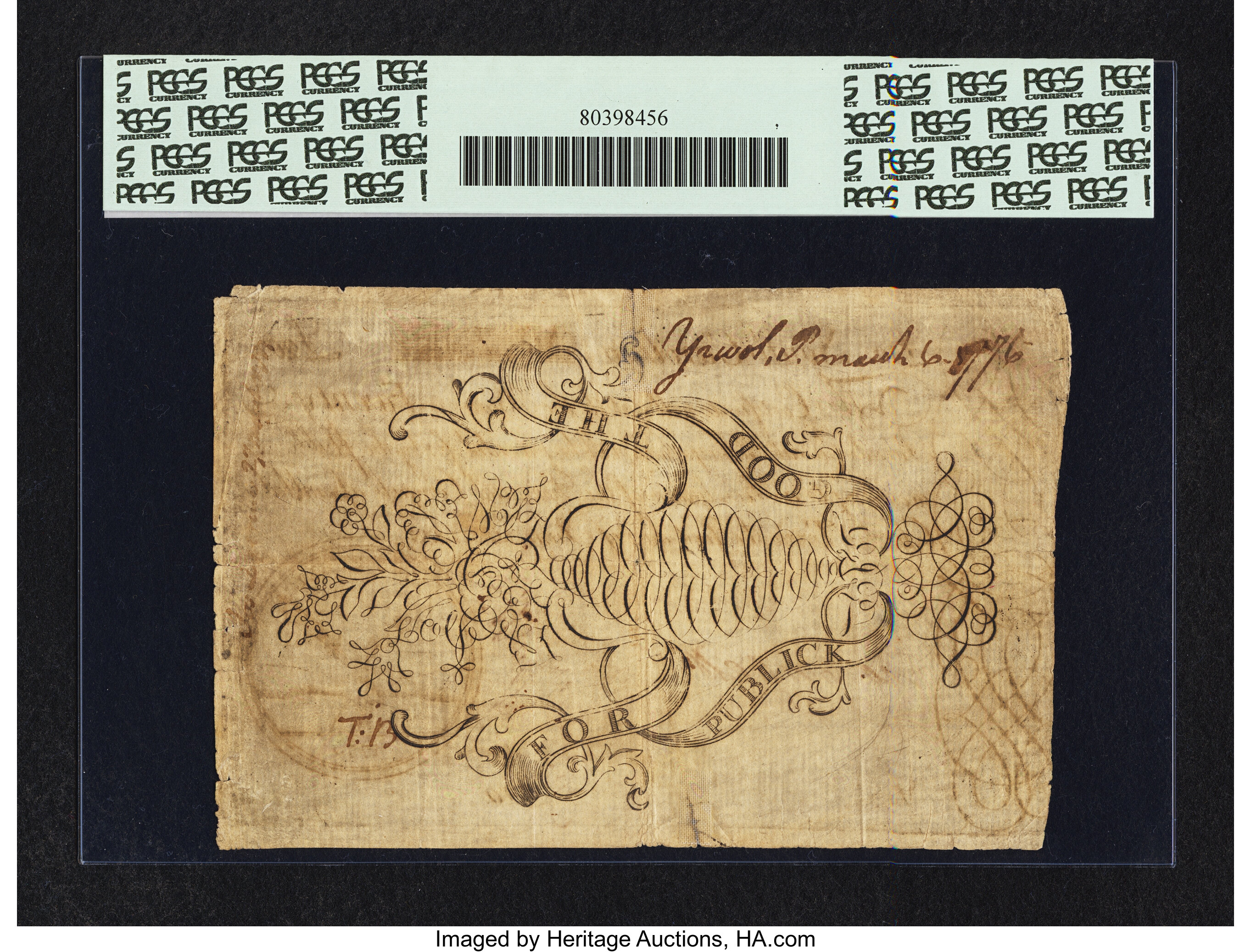 image for: South Carolina June 1, 1775 £20 PCGS Apparent Very Fine 30....