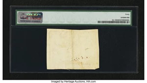 image for: South Carolina November 15, 1775 10s PMG Extremely Fine 40....