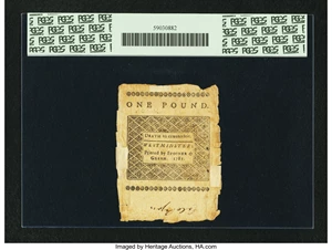 image for: Vermont February 1781 20s PCGS Apparent Very Fine 25....