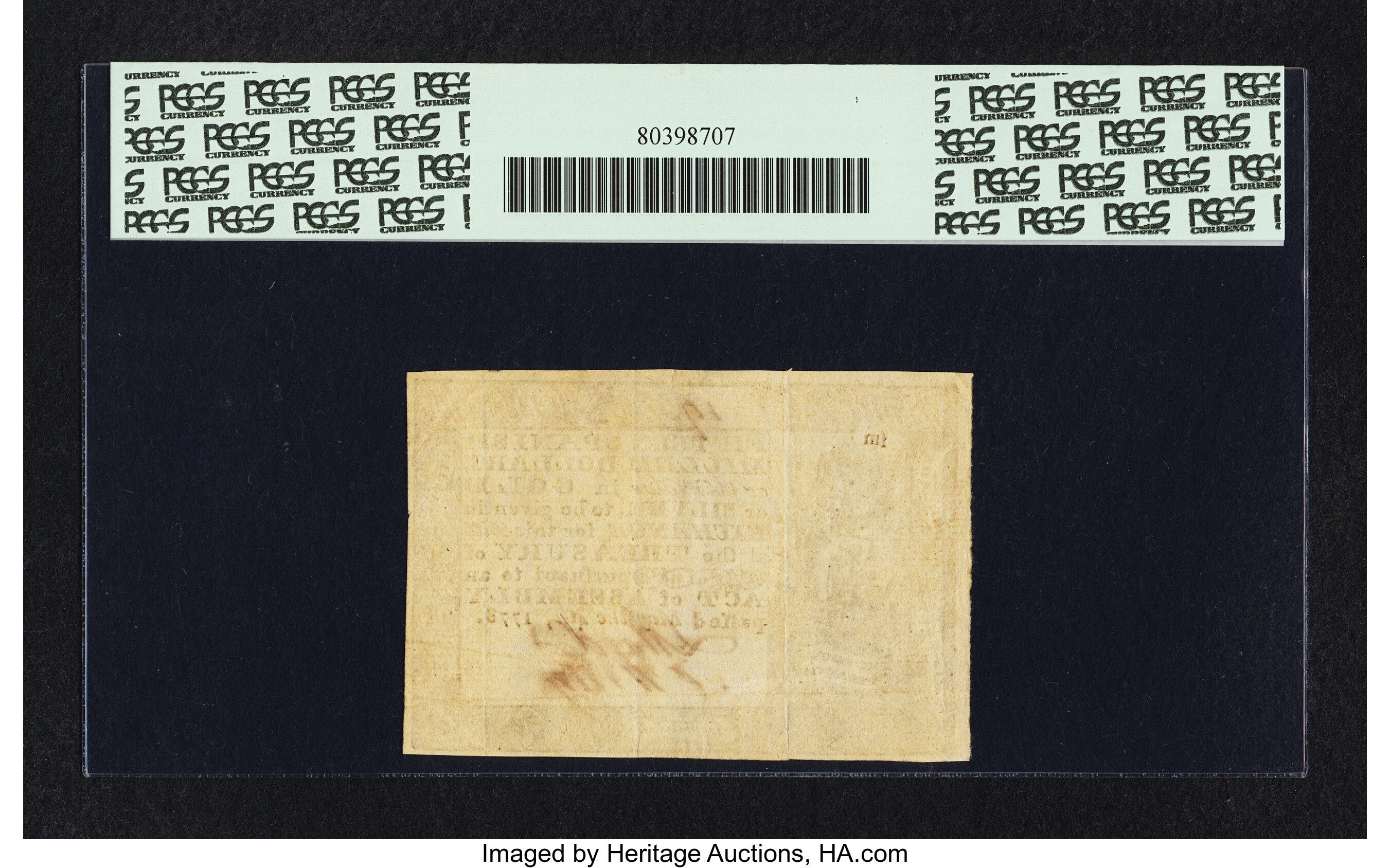 image for: Virginia May 4, 1778 (Dates Printed) $15 PCGS About New 50....