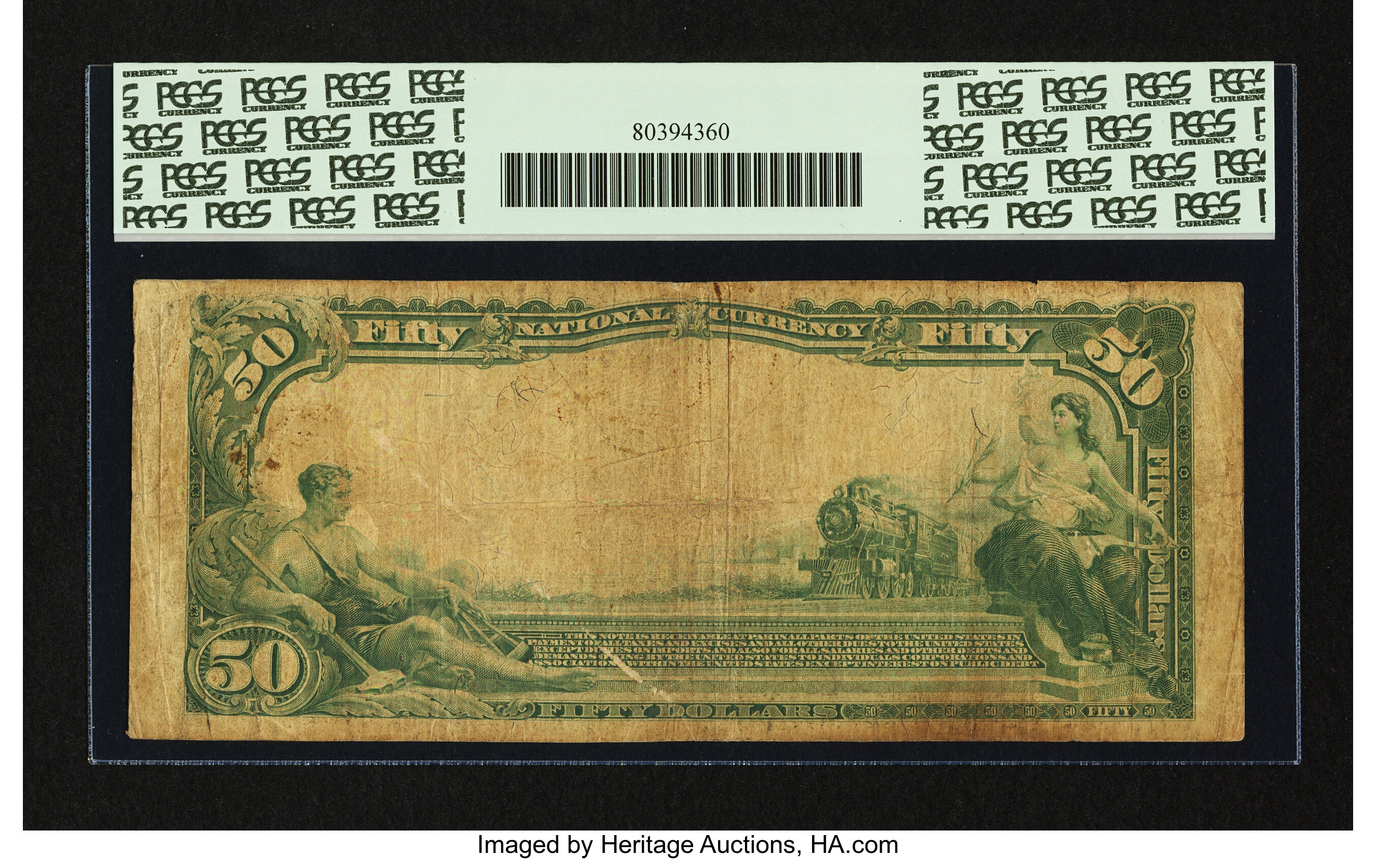 image for: Shreveport, LA - $50 1902 Plain Back Fr. 677 The Commercial NB Ch. # 3600...