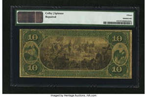 image for: Newark, NJ - $10 Original Fr. 412 The Mechanics NB Ch. # 1251...