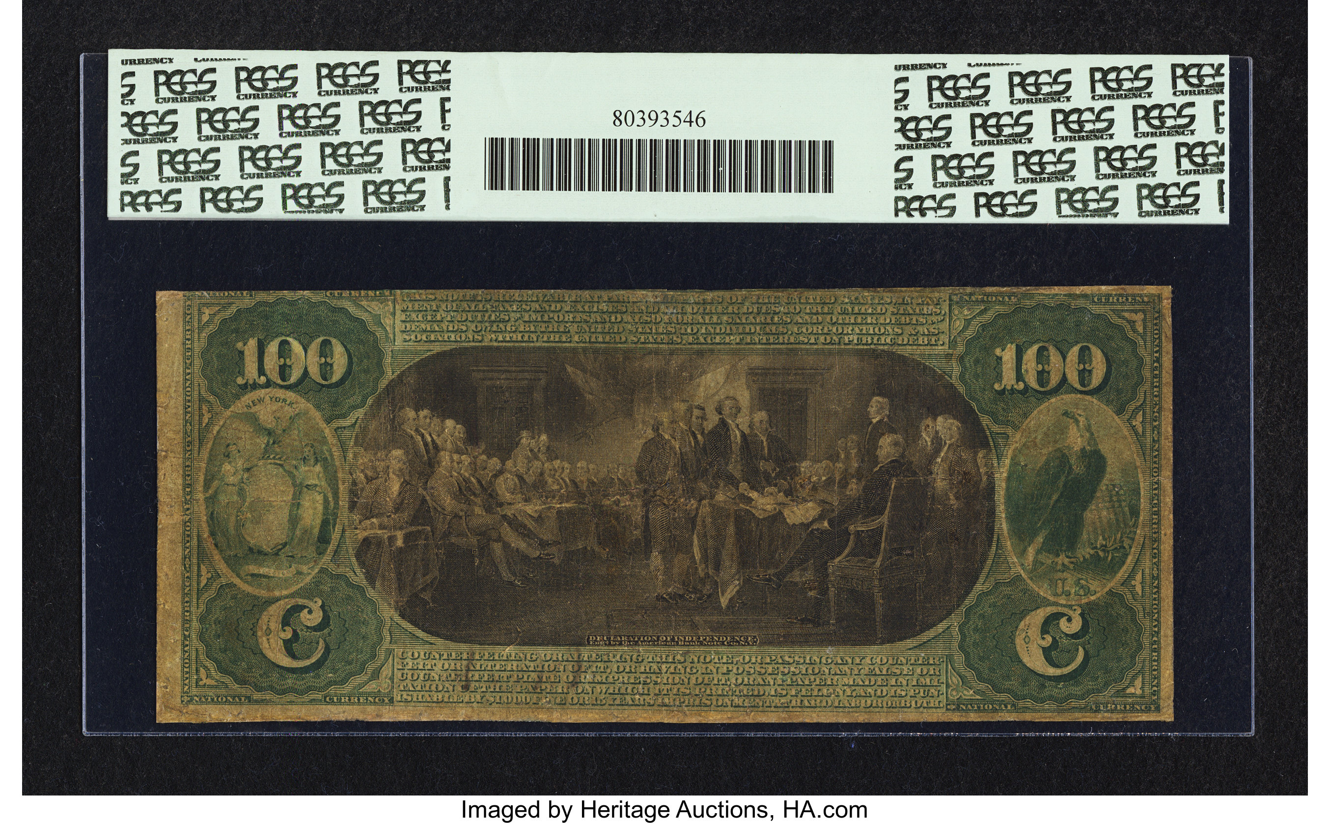 image for: Kingston, NY - $100 Original Fr. 454 The Kingston NB Ch. # 1149...