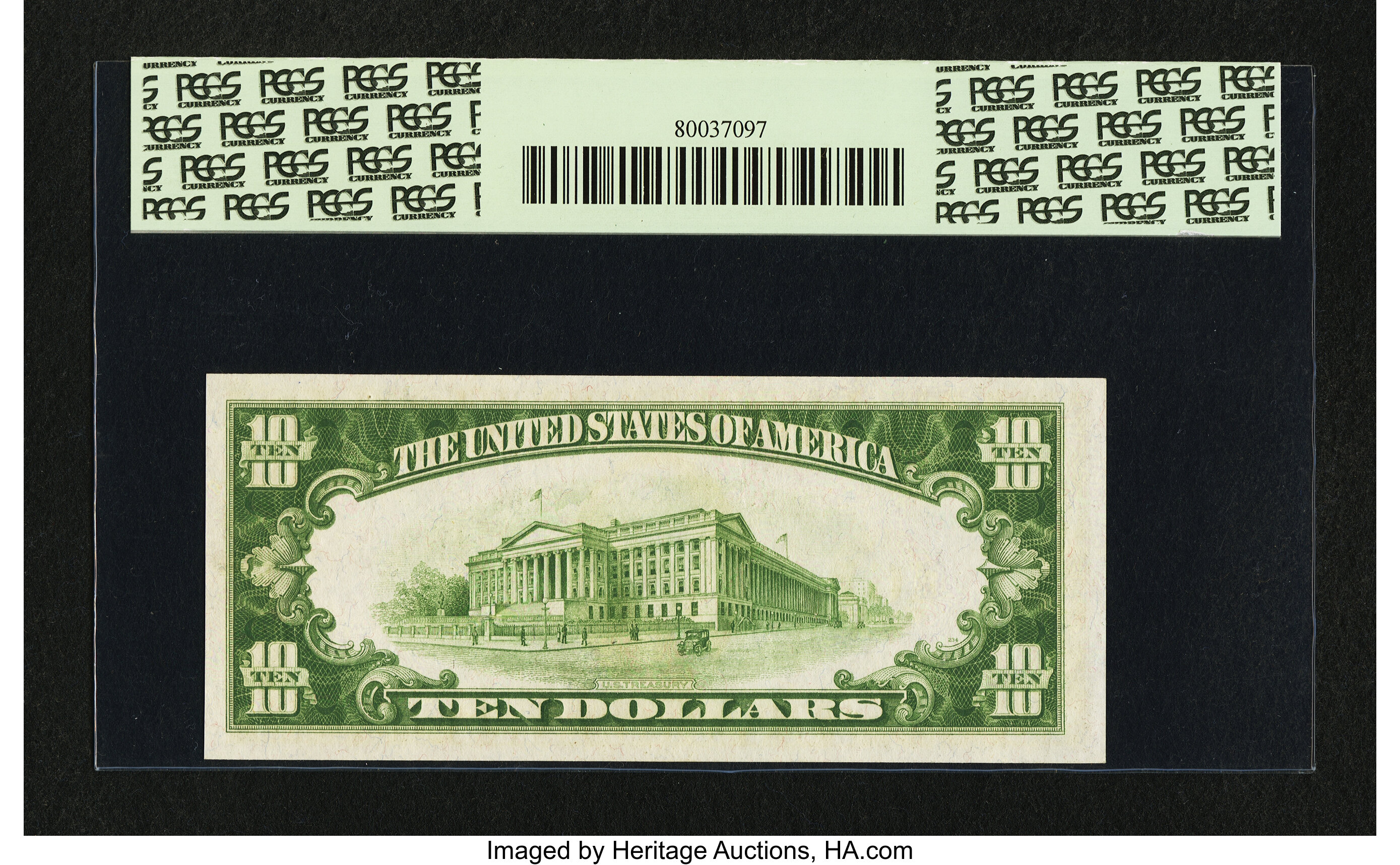 image for: Fr. 2002-G* $10 1928B Federal Reserve Note. PCGS Gem New 65PPQ....