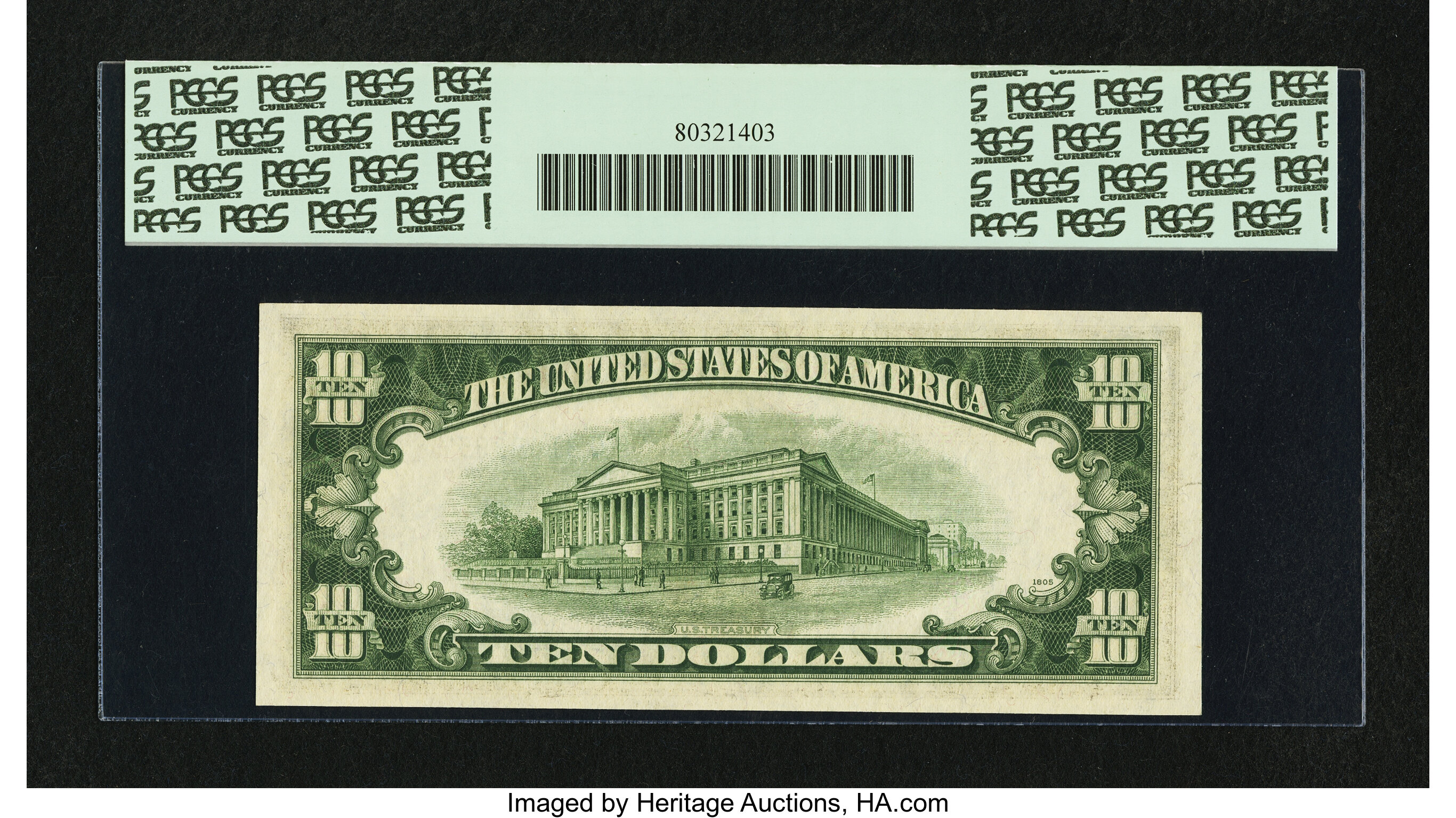 image for: Fr. 2015-G* $10 1950E Federal Reserve Note. PCGS Superb Gem New 67PPQ....