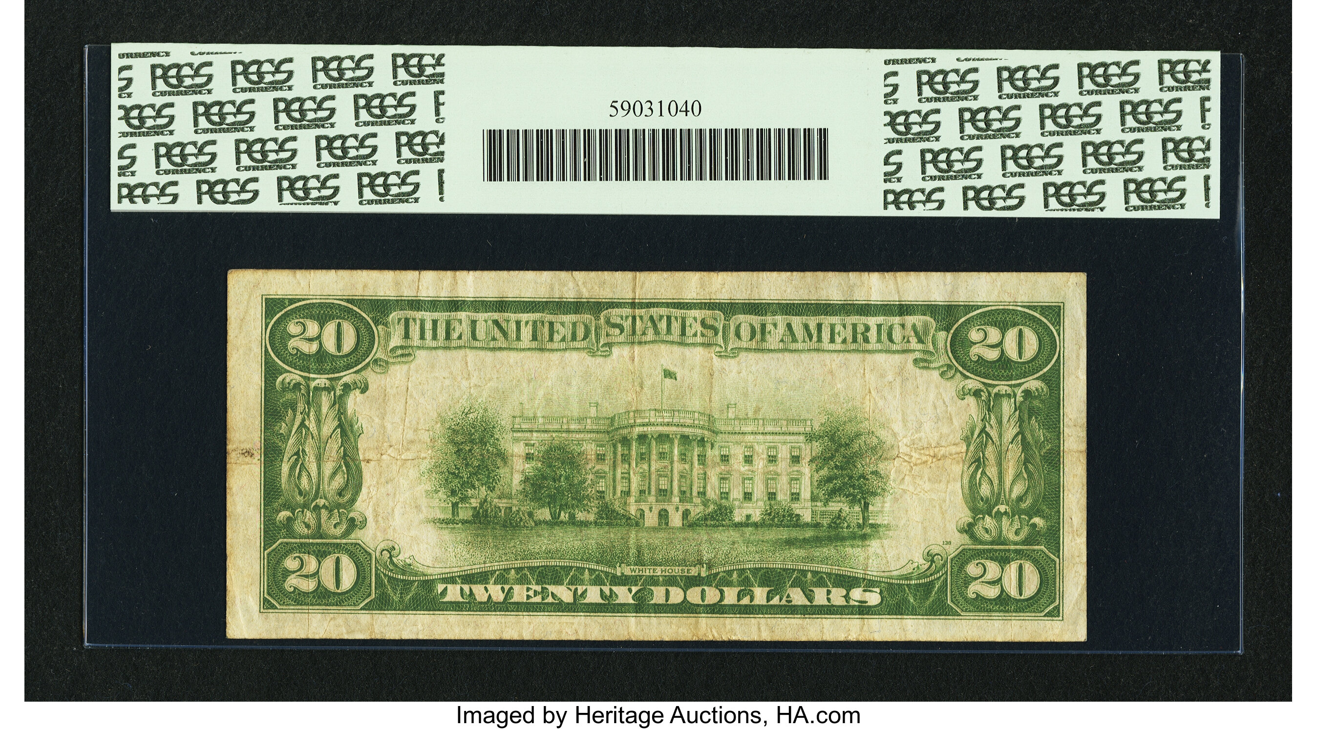 image for: Fr. 2051-D* $20 1928A Federal Reserve Note. PCGS Very Fine 20....