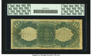 image for: Fr. 97 $10 1875 Legal Tender PCGS Fine 12....