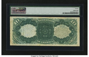 image for: Fr. 98 $10 1875 Legal Tender PMG Very Fine 20....