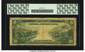 image for: Fr. 941* $10 1914 Federal Reserve Note PCGS Good 6....