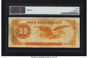 image for: Fr. 1216 $500 1882 Gold Certificate PMG Choice Fine 15 Net....