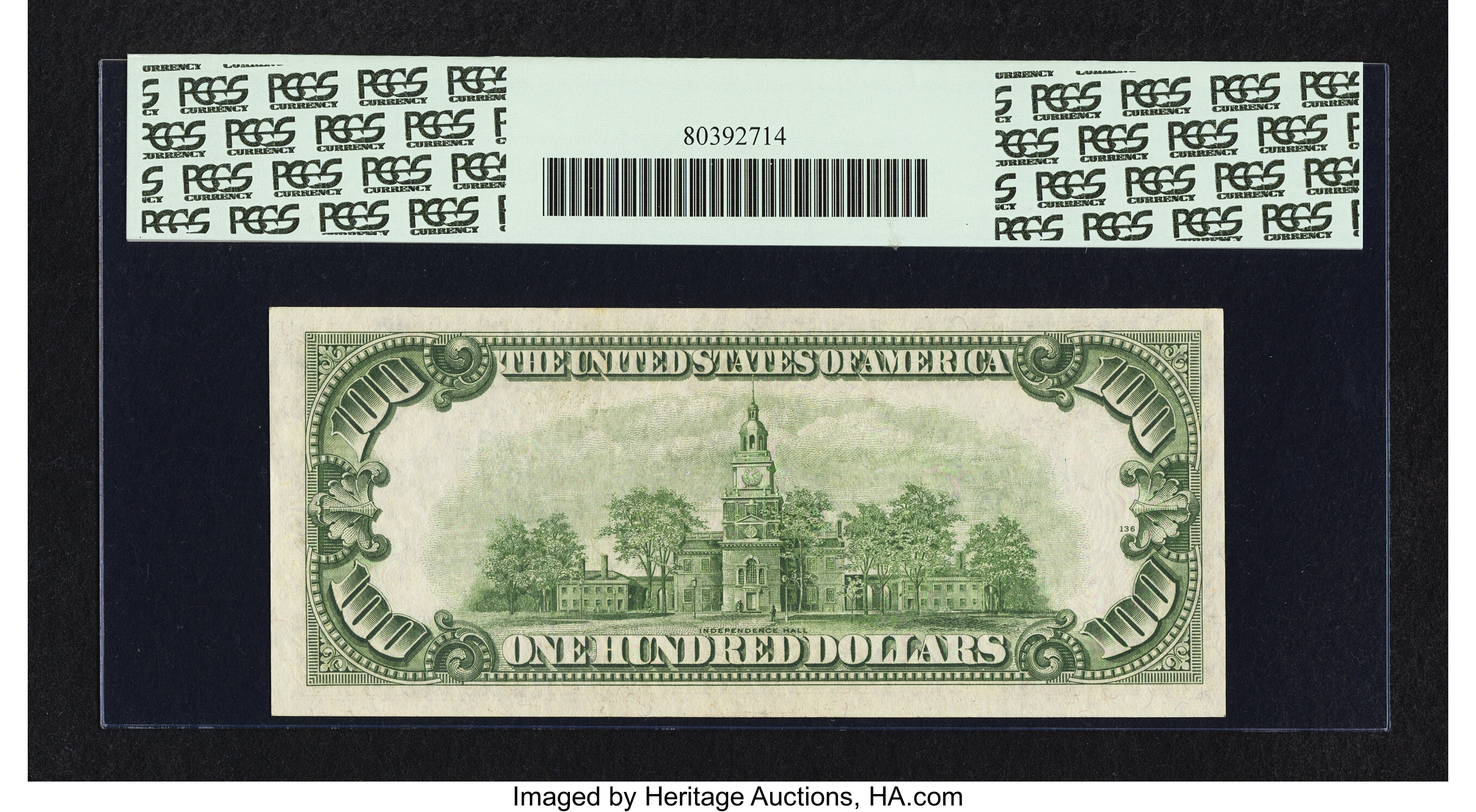 image for: Fr. 2158-A* $100 1950A Federal Reserve Star Note. PCGS Choice About New 58PPQ....