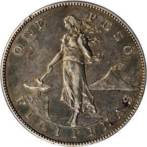 image for: PHILIPPINES. Peso, 1906-S.