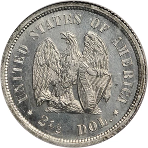 image for: 1872 Pattern Amazonian Quarter Eagle. Judd-1232, Pollock-1374. Rarity-8. Proof-66 (PCGS). CAC. OGH.