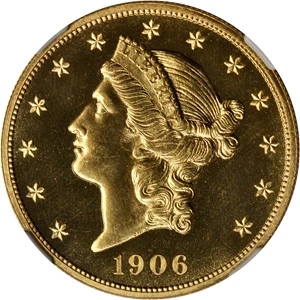image for: 1906 Liberty Double Eagle. Proof-65 Cameo (NGC).