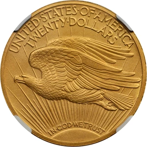 image for: 1908 Saint-Gaudens Double Eagle. Motto. Proof-66+ (NGC).