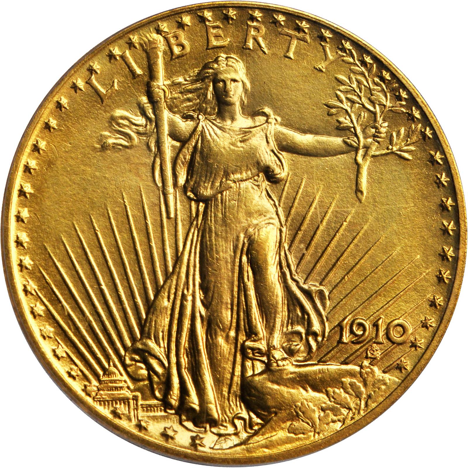 image for: 1910 Saint-Gaudens Double Eagle. Proof-63 (PCGS).