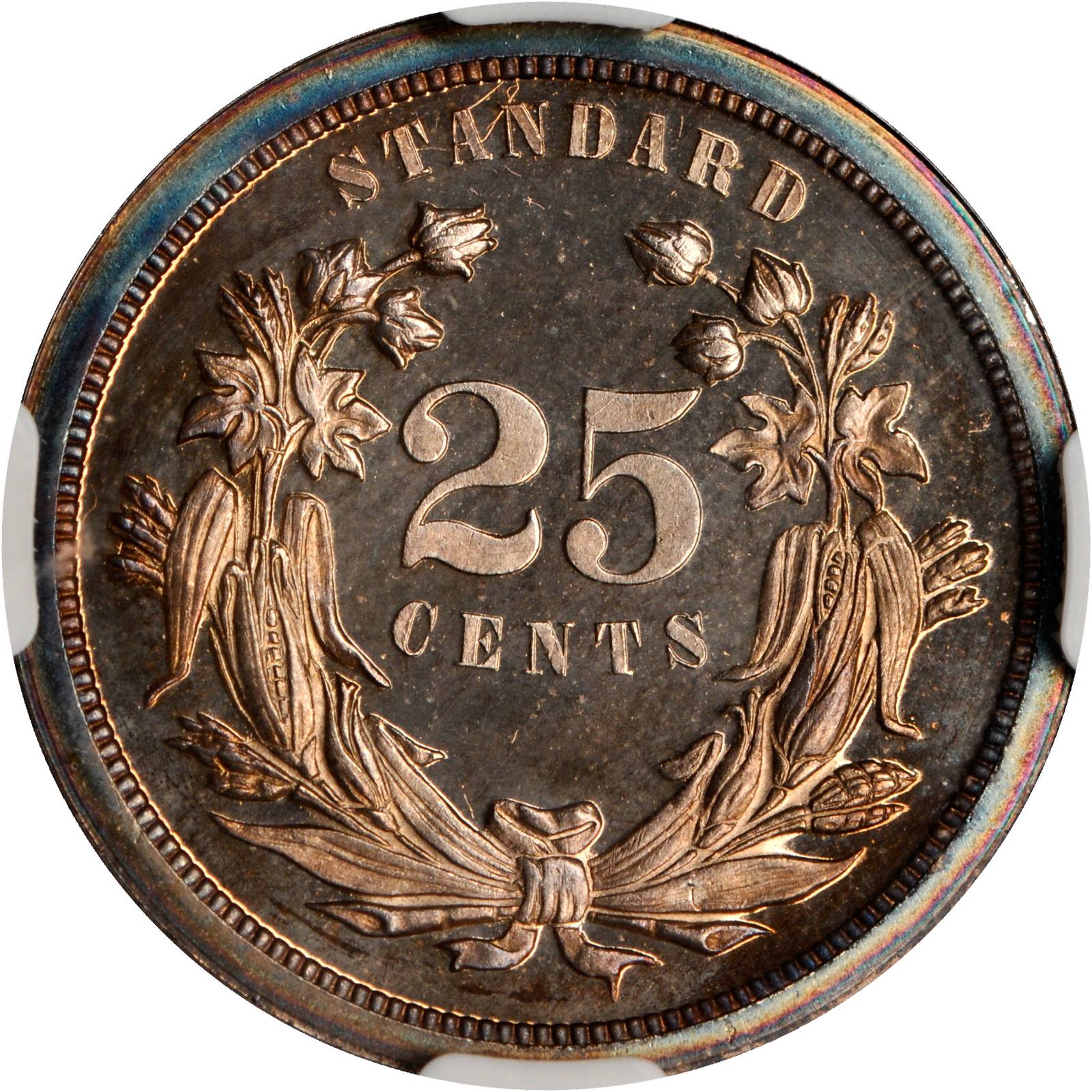 image for: 1870 Pattern Quarter. Judd-877, Pollock-974. Rarity-7-. Proof-67 Cameo (NGC).
