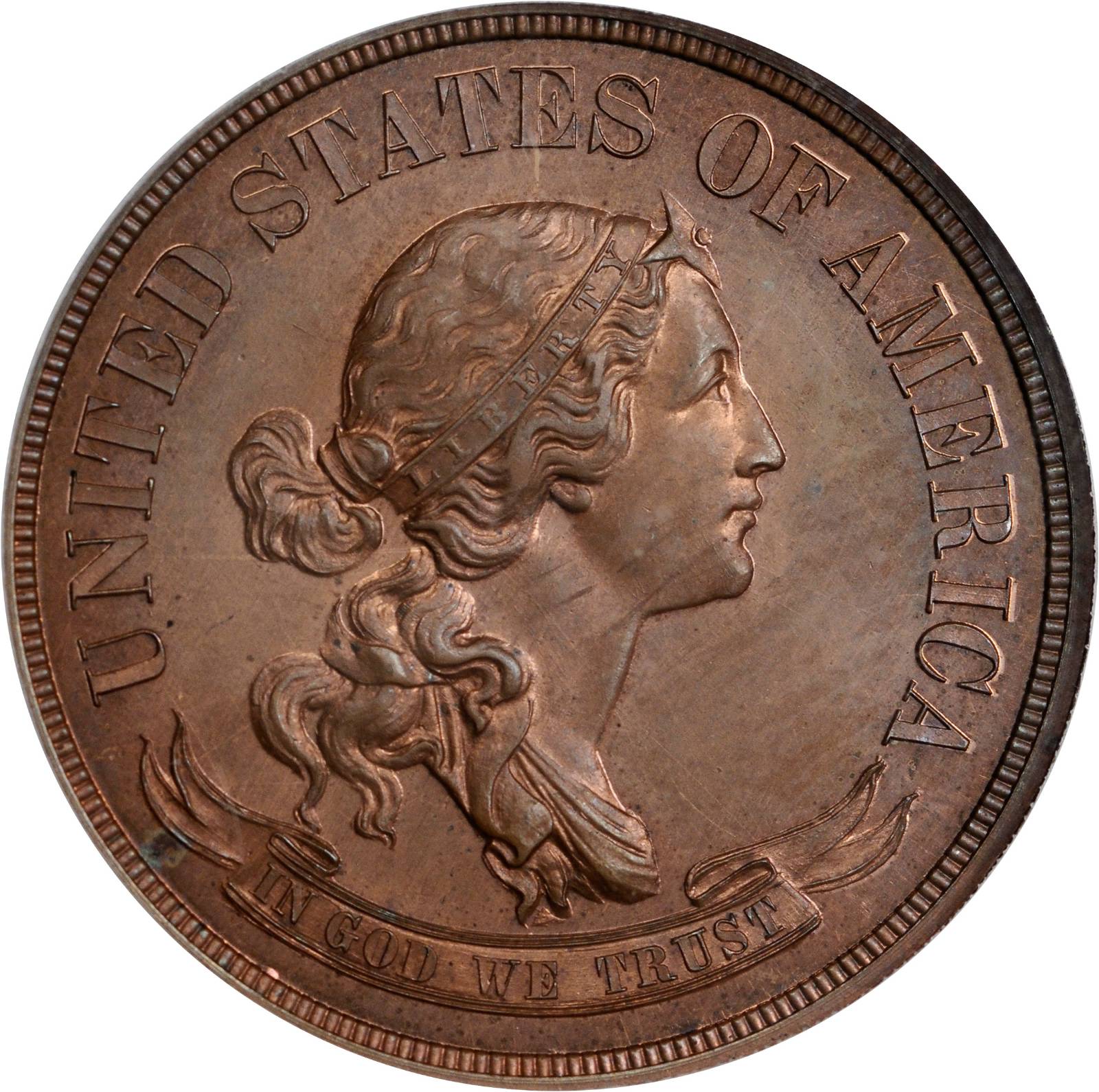 image for: 1870 Pattern Half Dollar. Judd-960, Pollock-1112. Rarity-7-. Proof-65 BN (PCGS). CAC.