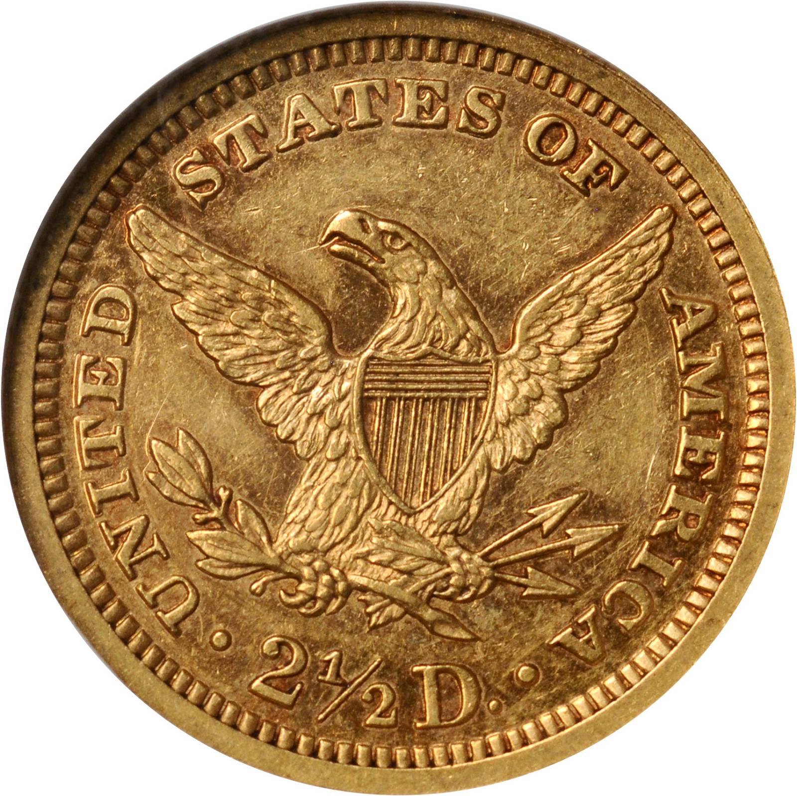 image for: 1881 Liberty Quarter Eagle. Proof-58 (NGC).