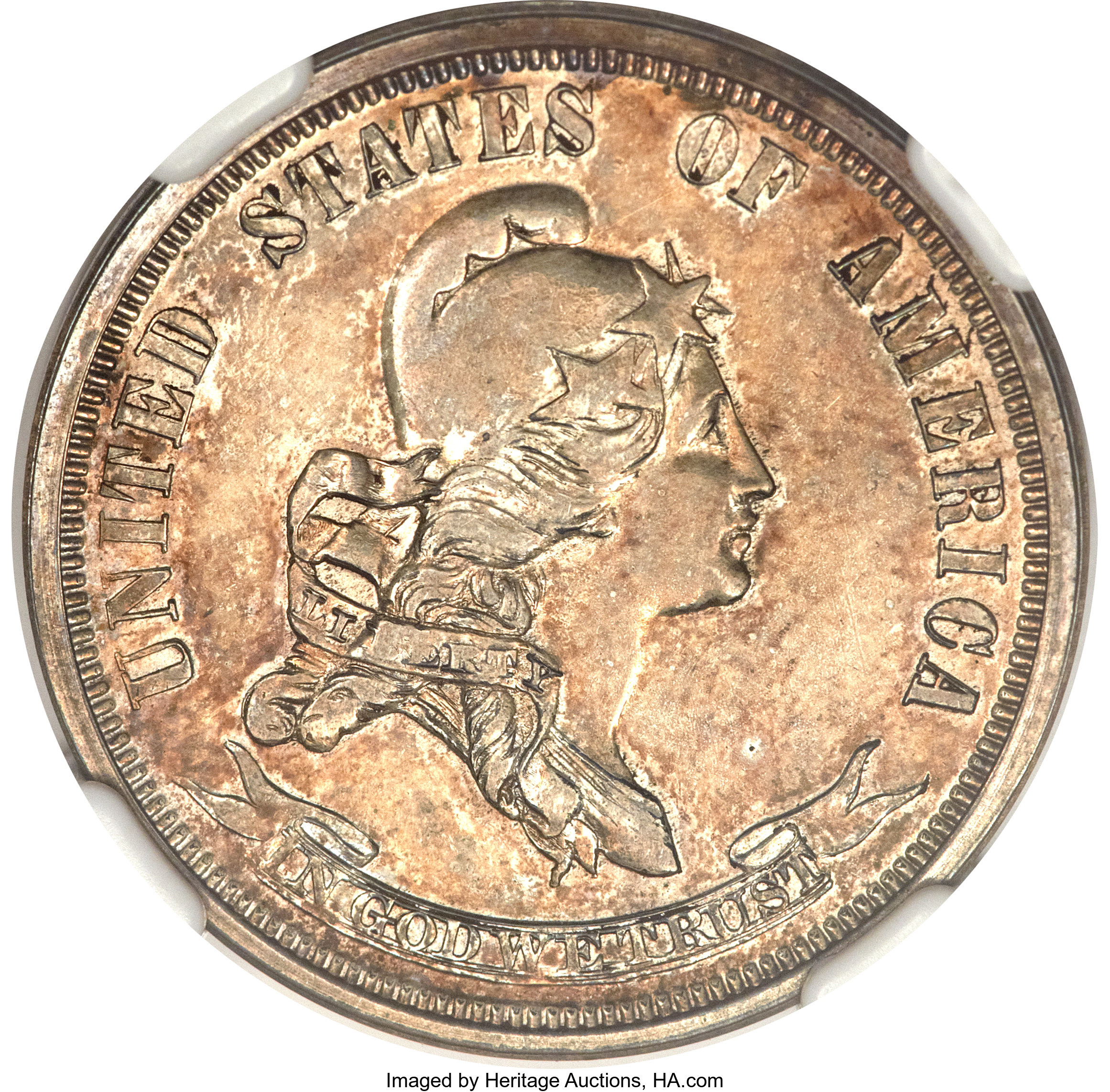 image for: 1869 25C Standard Silver Quarter Dollar, Judd-722, Pollock-803, High R.6, PR61 NGC....