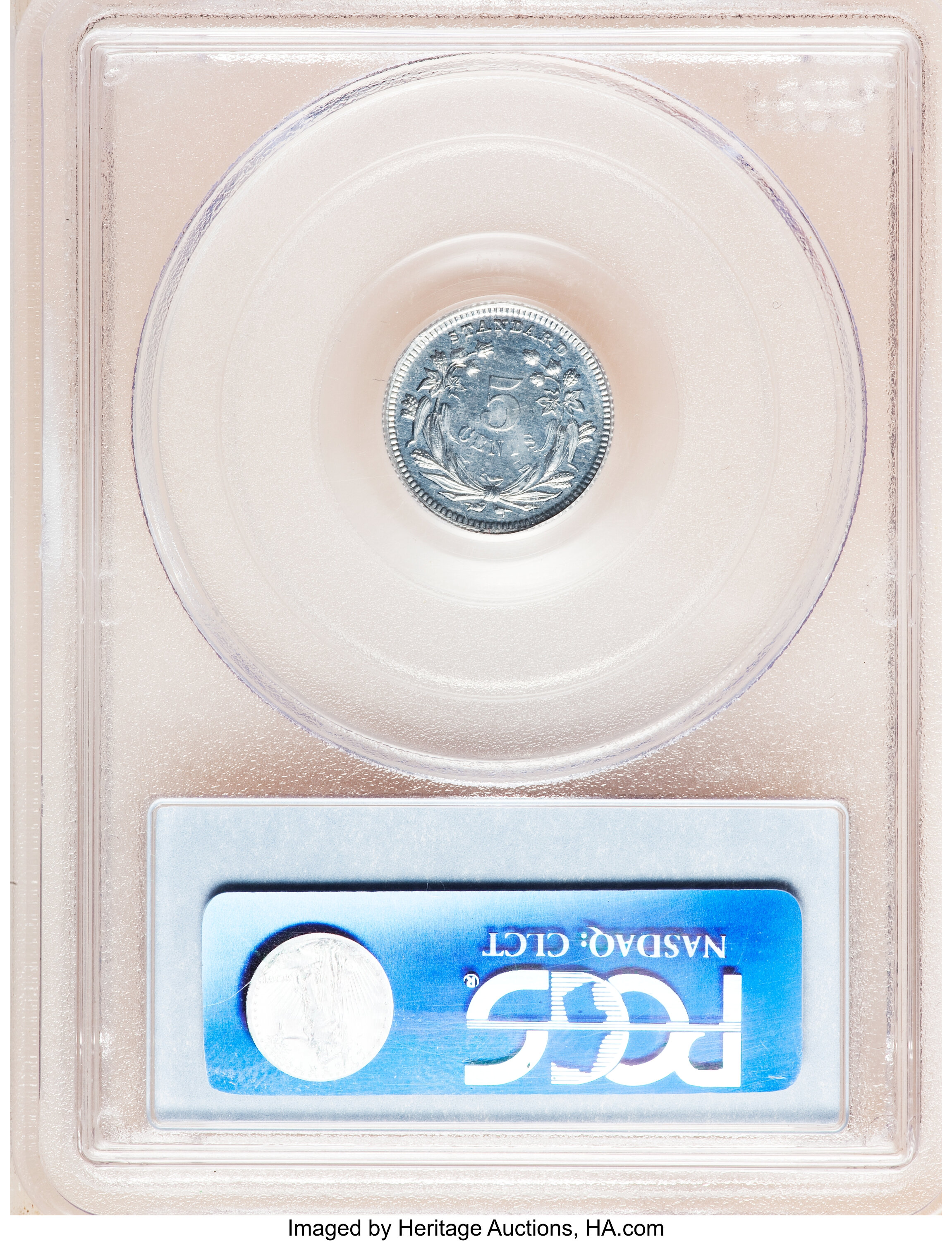 image for: 1870 H10C Standard Silver Half Dime, Judd-813, Pollock-902, High R.7, PR65 Cameo PCGS. CAC....