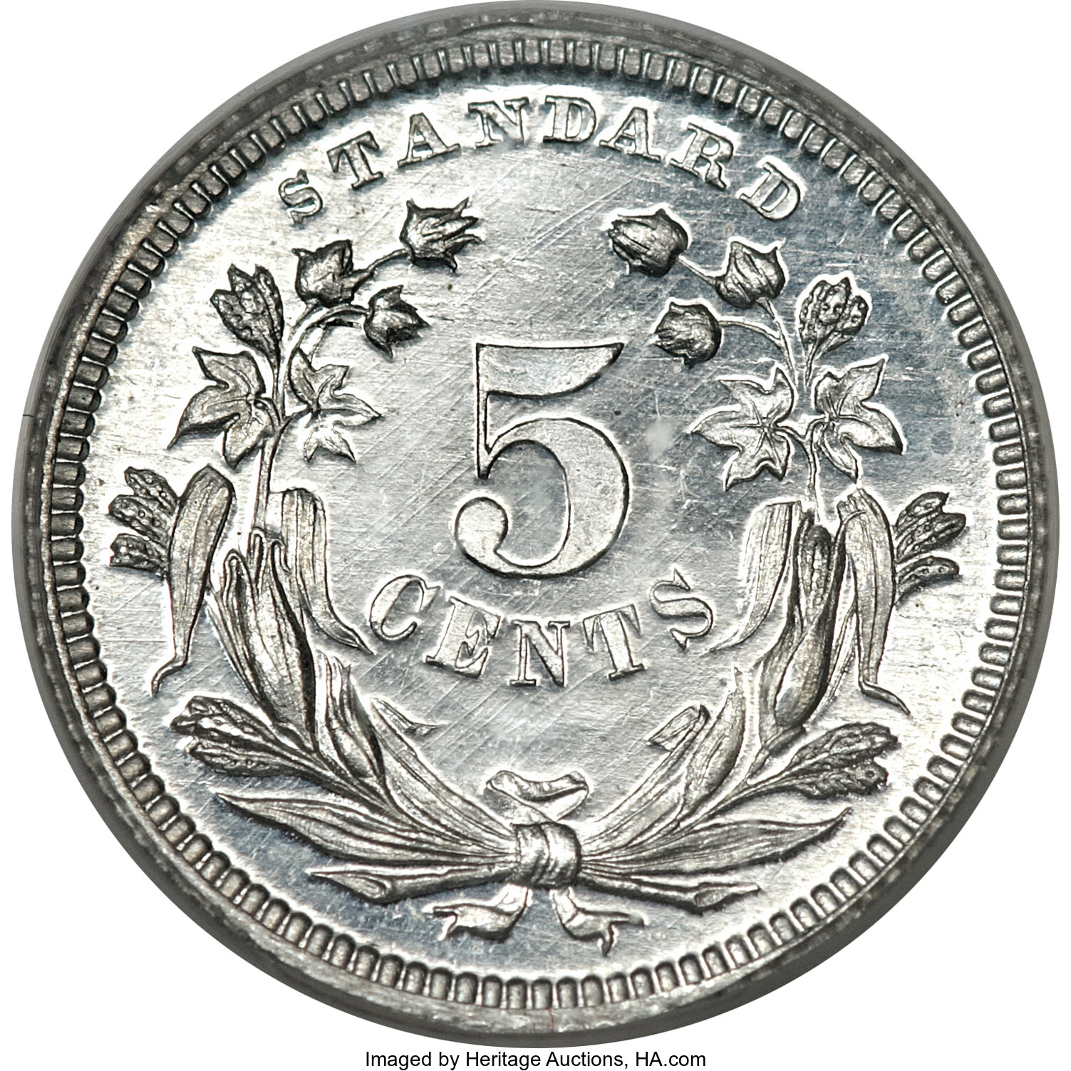 image for: 1870 H10C Standard Silver Half Dime, Judd-813, Pollock-902, High R.7, PR65 Cameo PCGS. CAC....