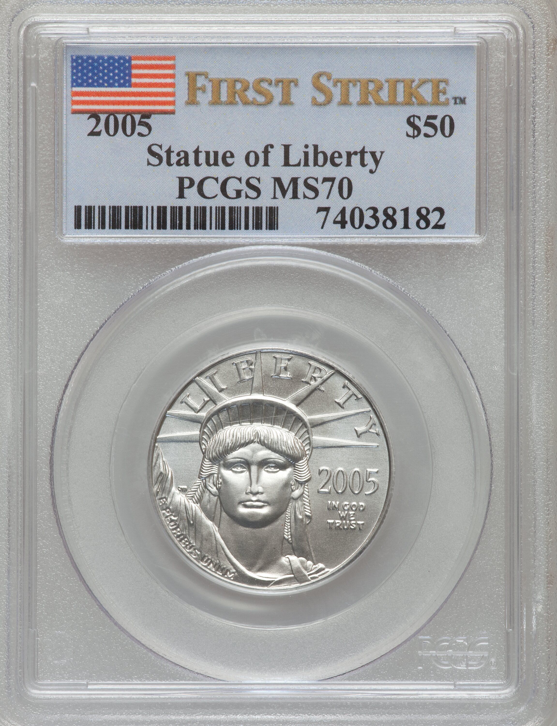 2005 P$100  Platinum Eagle MS70 thumbnail 26