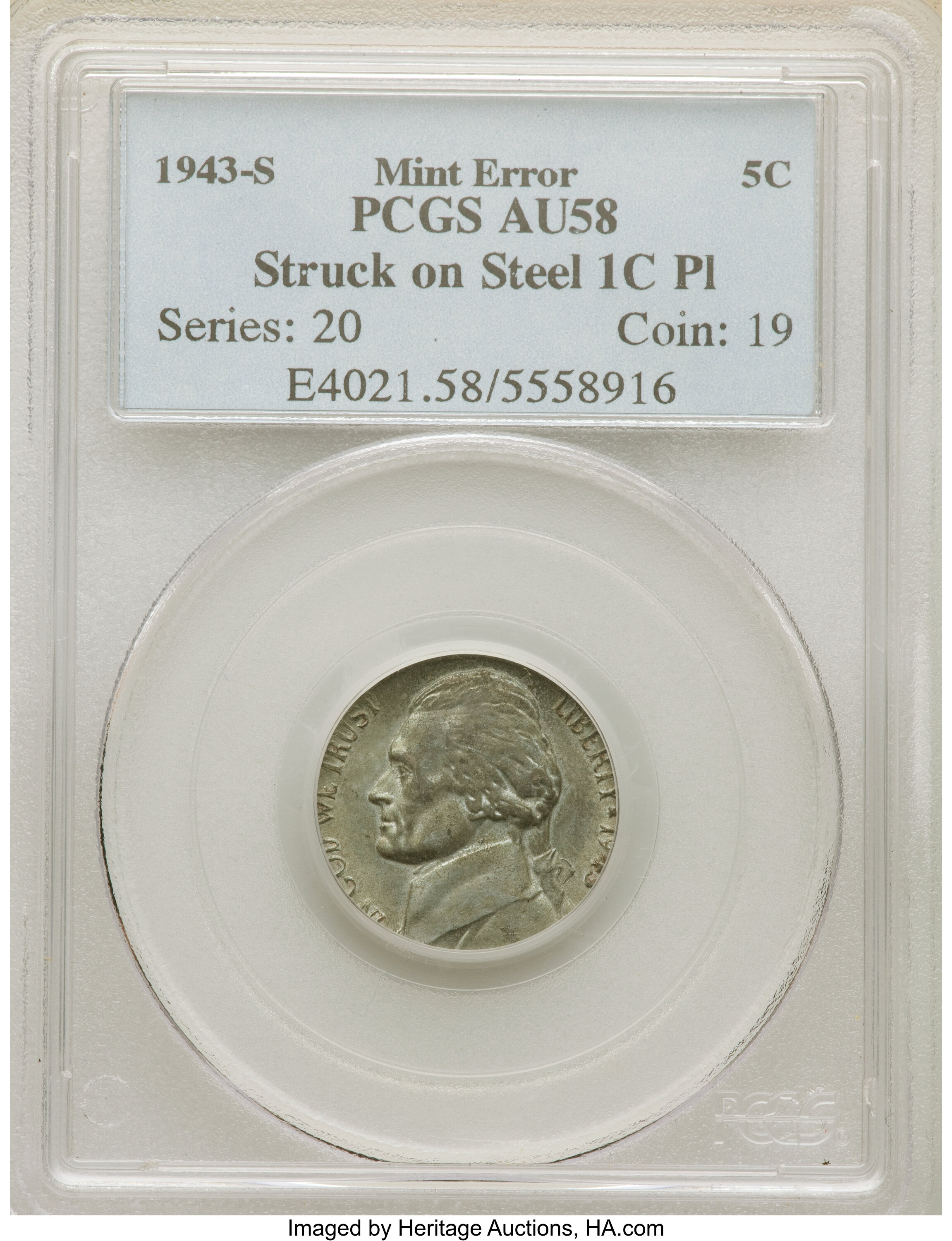 1943-S 5c Silver F12 thumbnail 14