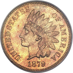image for: 1879 1C PR66 Red Cameo PCGS....
