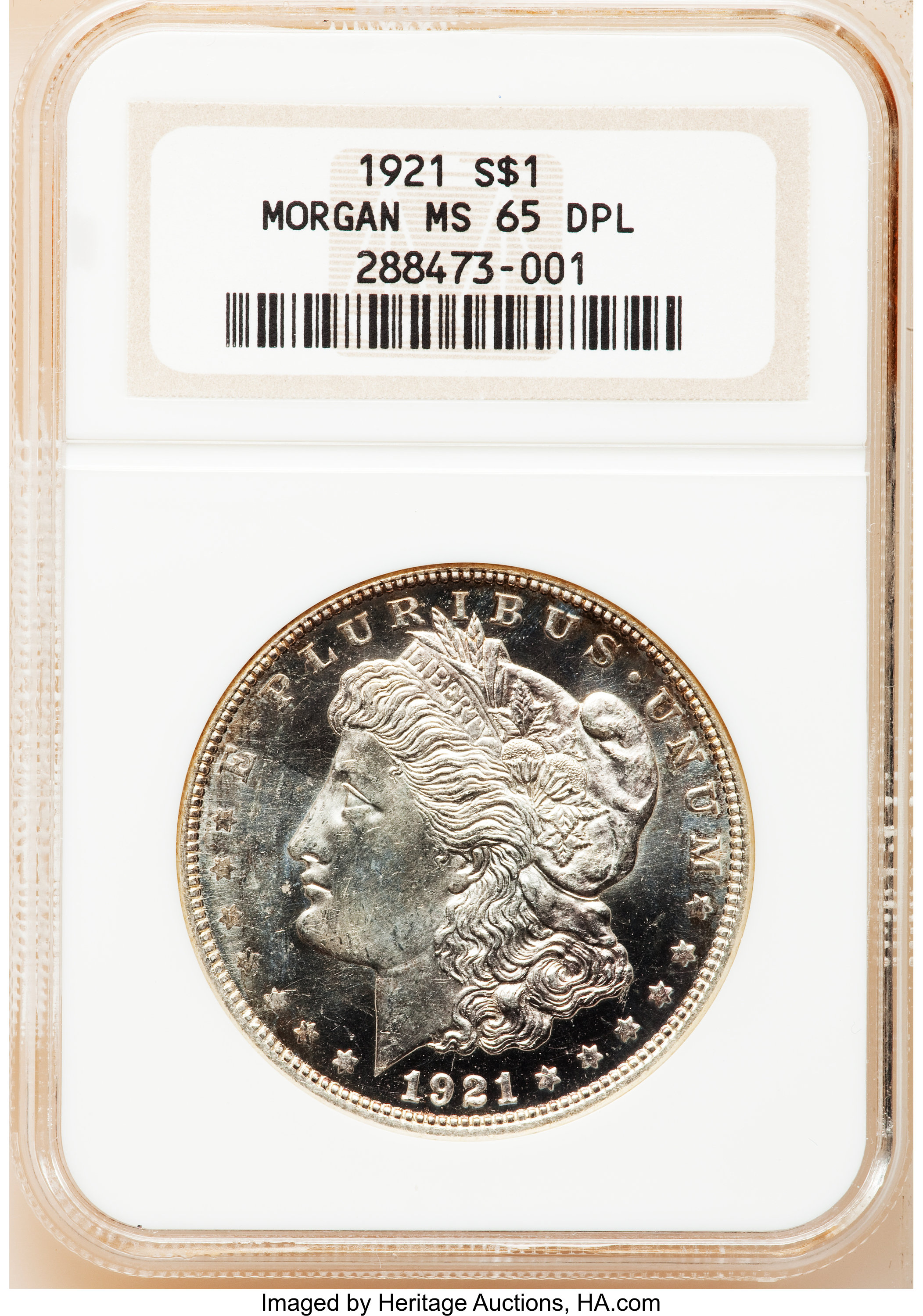 1921 $1  Morgan MS DMPL MS65 DMPL thumbnail 20