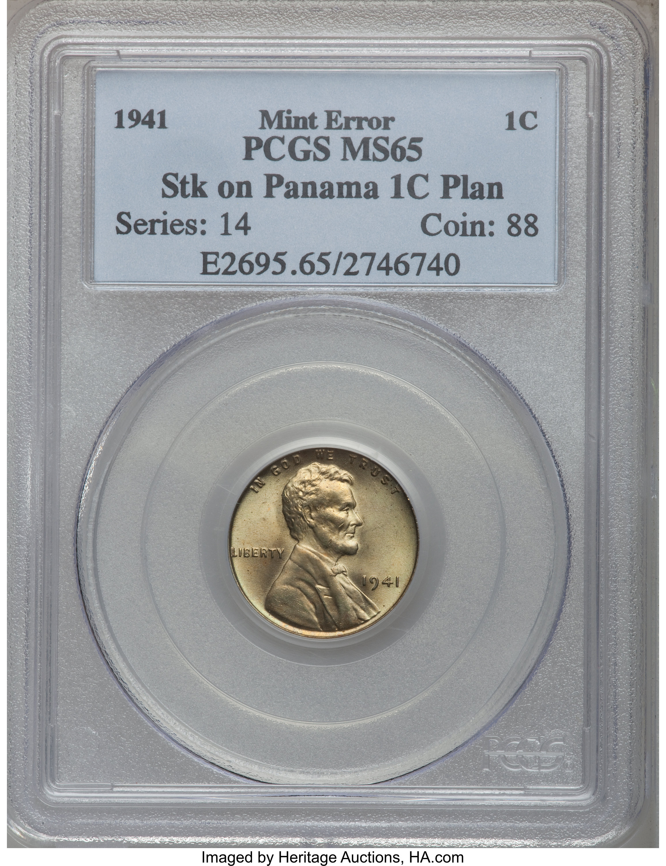 1941 1c MS RD MS63 RD CAC thumbnail 10